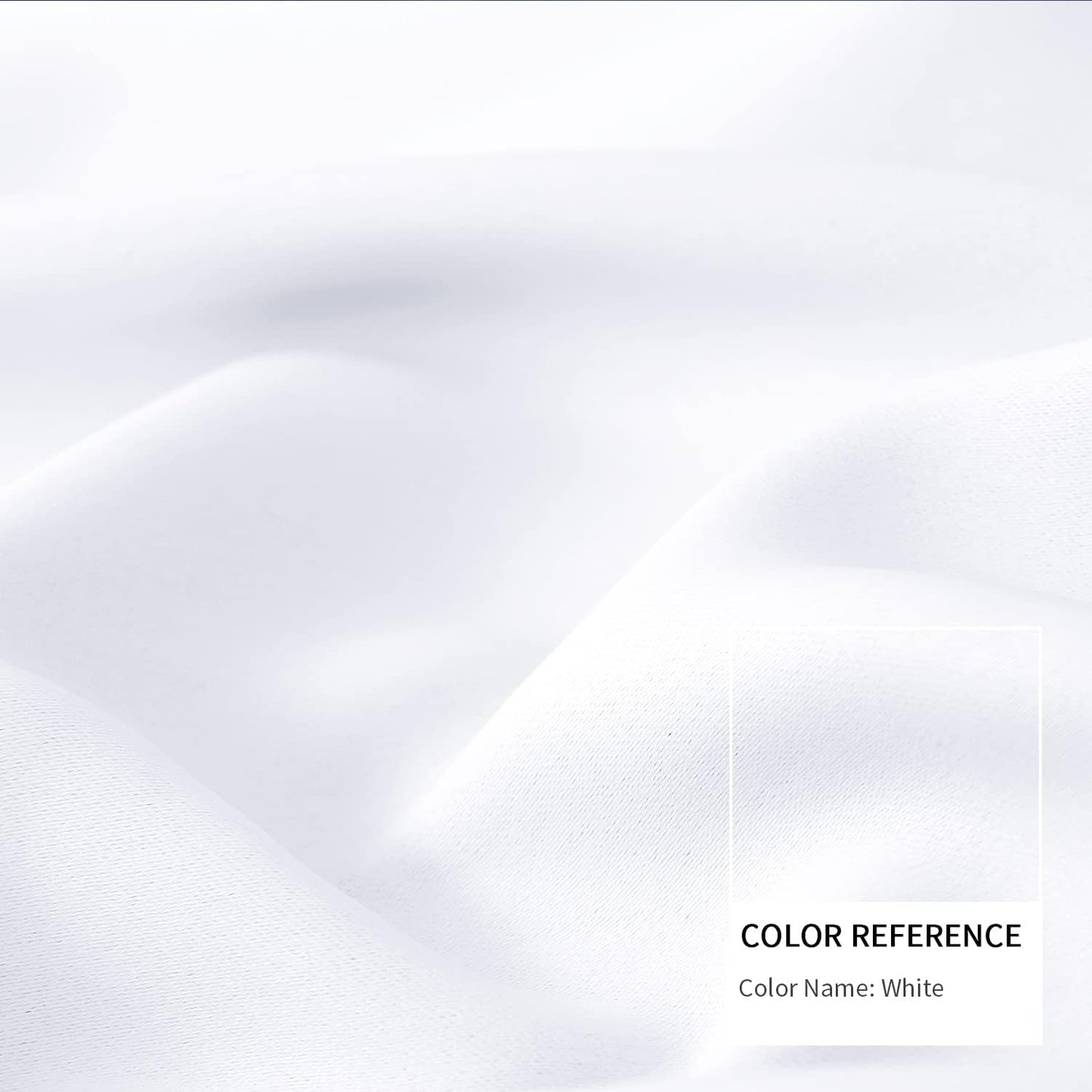 BGment White Curtains 36 Inches Length for Kitchen Cafe Window, Rod Pocket Small Half Window Drapes Privacy for Bathroom Rv Bedroom, 2 Panels, 34 x 36 Inch