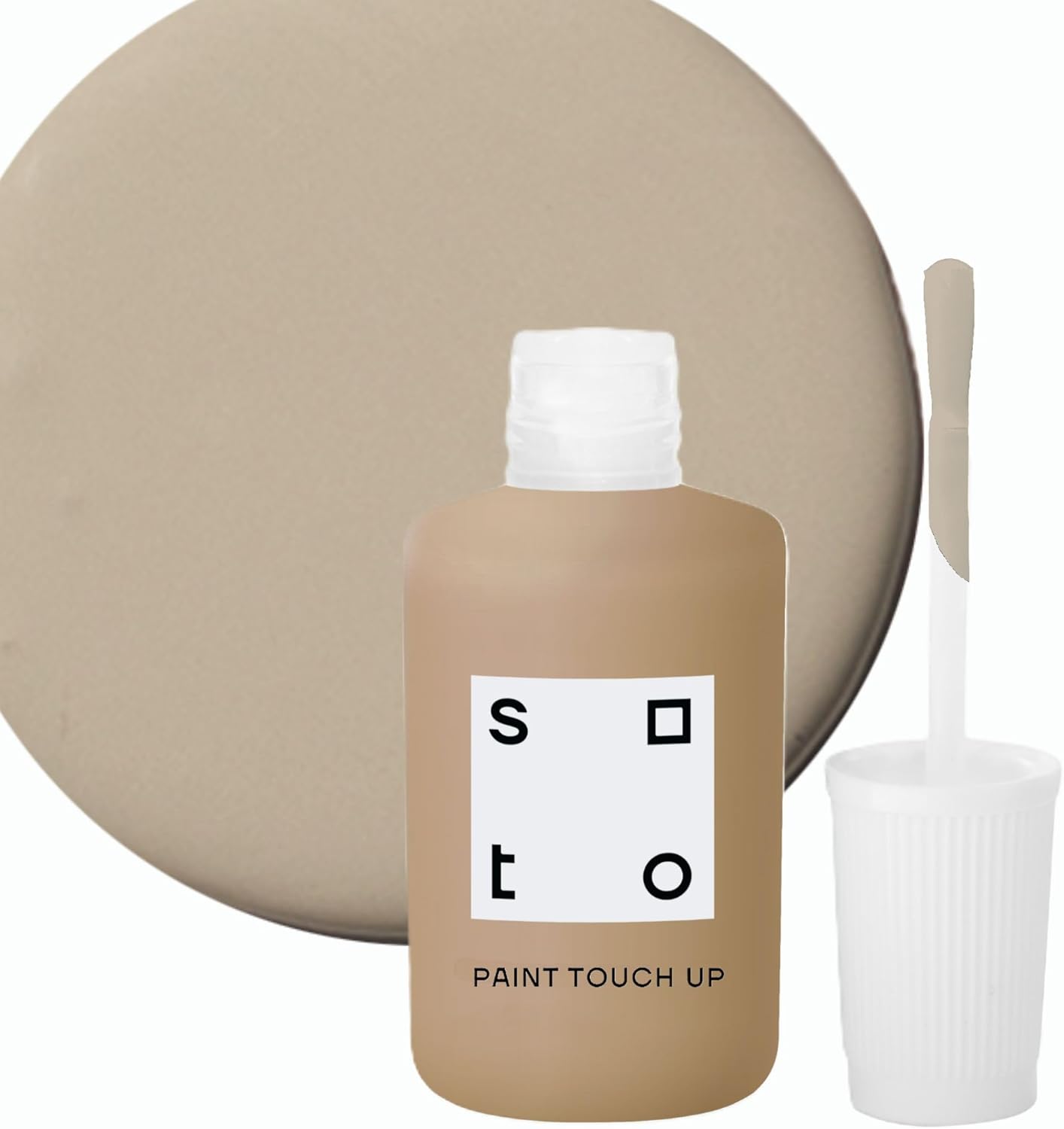 soto Beige Paint Touch Up, Multi-Surface, Matte Finish (No. 09 Rough Sketch) — 10 Milliliters of Scratch Repair for Furniture, Walls, Cabinets, Trim, Doors, Indoor/Outdoor