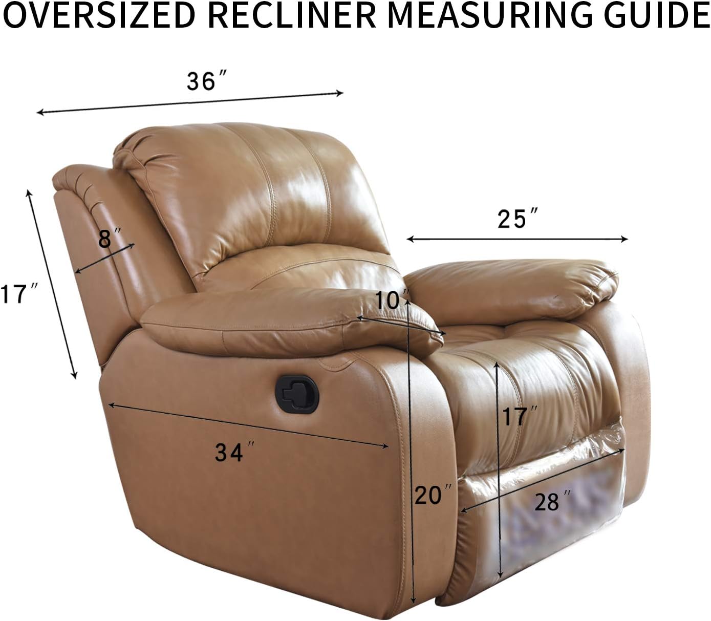 PureFit Reversible Quilted Sofa Cover, Water Resistant Slipcover Furniture Protector, Washable Couch Cover with Non Slip and Elastic Straps for Kids, Dogs, Pets (Oversized Recliner, Red/Ivory)