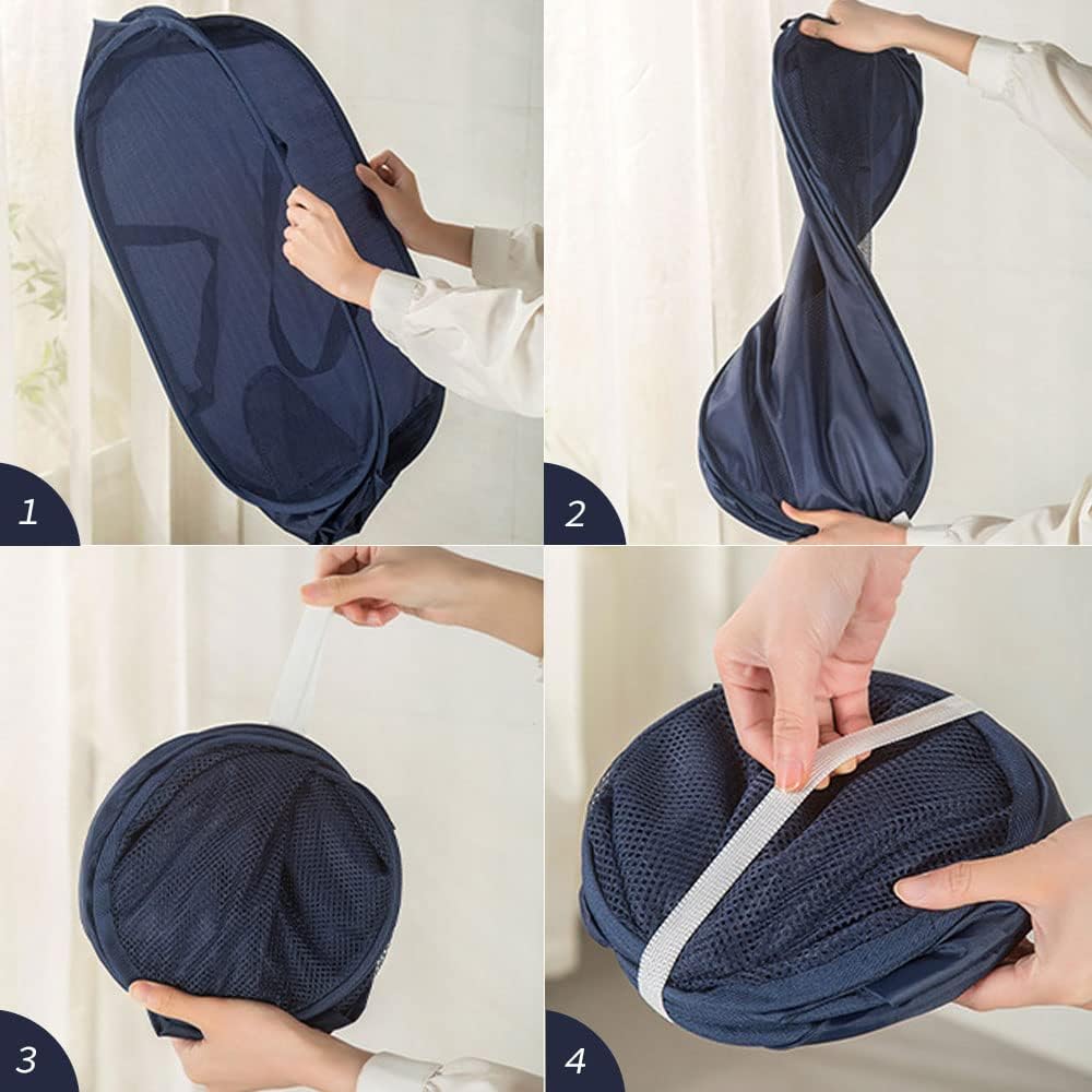 4 Pack Closet Storage Bins, Storage Containers for Closets, Fabric Closet Bins for StorageDecorative ,Collapsible Baskets for Organizing Clothes Toy Nursery (Black)