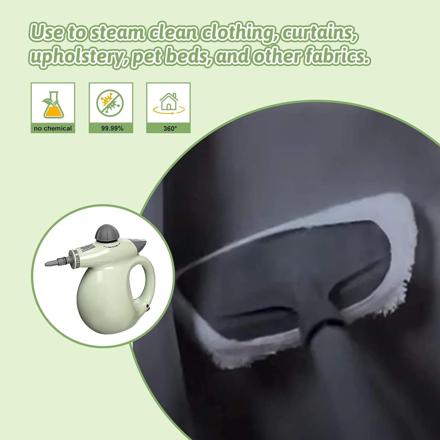 10Pack Microfiber Cloths for Handheld Steam Cleaner Compatible with Bissell Steam Shot, Comforday, PurSteam, Wagner Spraytech, Universal Washable Steam Cleaner Accessories