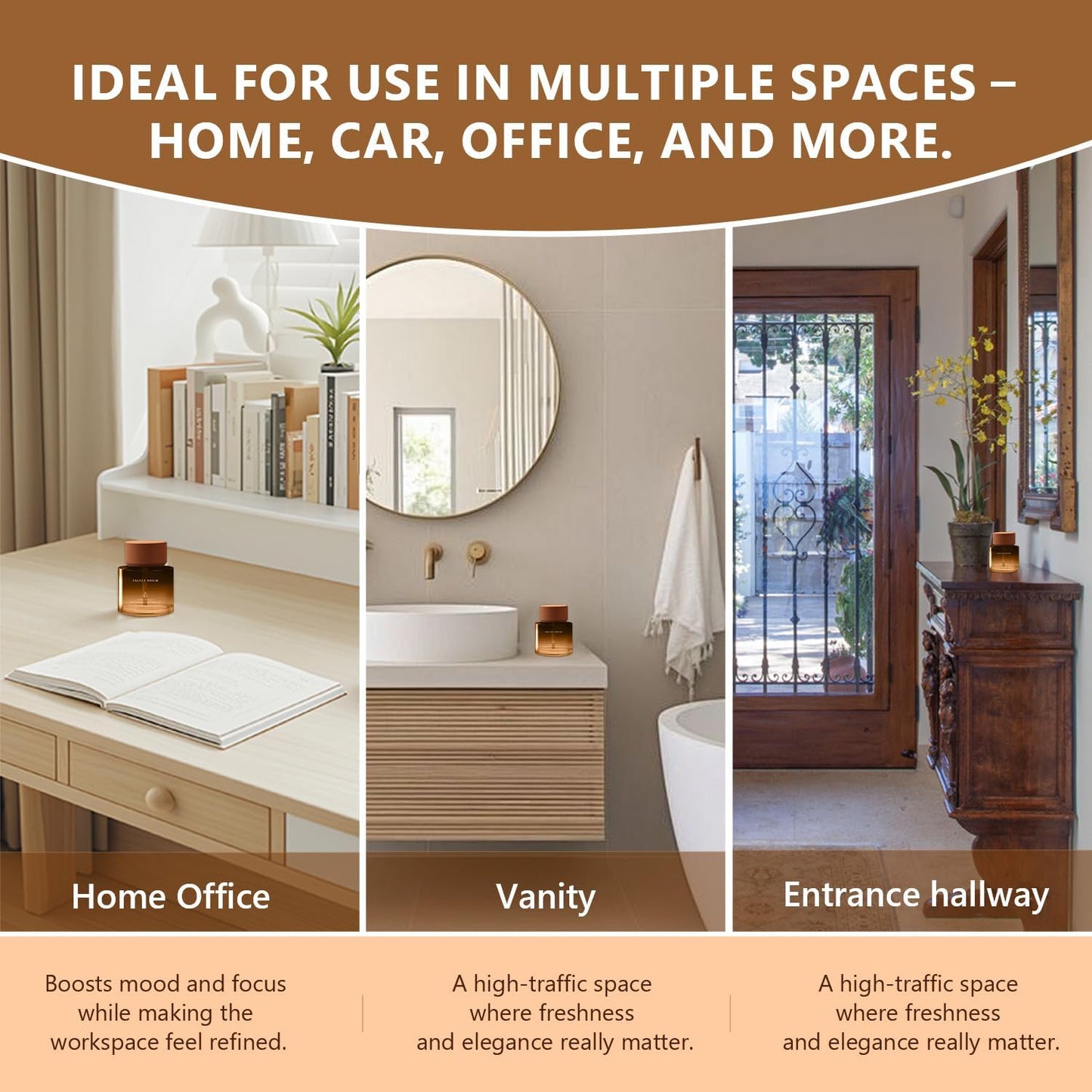 Car Air Freshener Cup 50ml Car Air Fresheners Diffuser - WC30 Fragrance Oil Air Diffuser,180+ Days Long Lasting Fragrance, 1.7 FL OZ/50ML