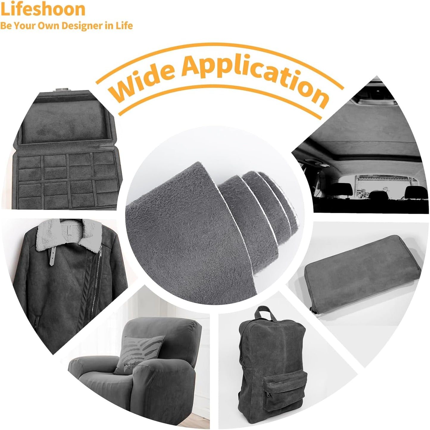 Fabric Repair Patches, 17X79 Inch Self-Adhesive Suede Patches Tape Durable, DIY Large Fabric Repair for Sofa, Couches, Furniture, Chair, Clothing (17X79 Inch, Beige)