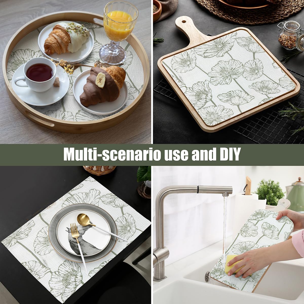 Shelf Liner for Kitchen Cabinets Non-Adhesive Cabinet Liner,Non-Slip Drawer Liners,Waterproof Pantry Shelf Liners Cover,Easy to Clean Cabinet Liners for Shelves,Drawers,Cupboard (12In x 10FT)