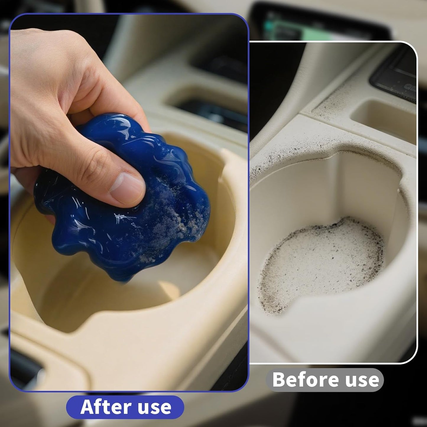 ASFSKY Car Cleaning Gel (Blue,Blueberry) Cleaning Putty Universal Dust Cleaning Car Interior Cleaner Keyboard Dust Remover Car Slime Gifts for Men Women Girl(1 Pack)