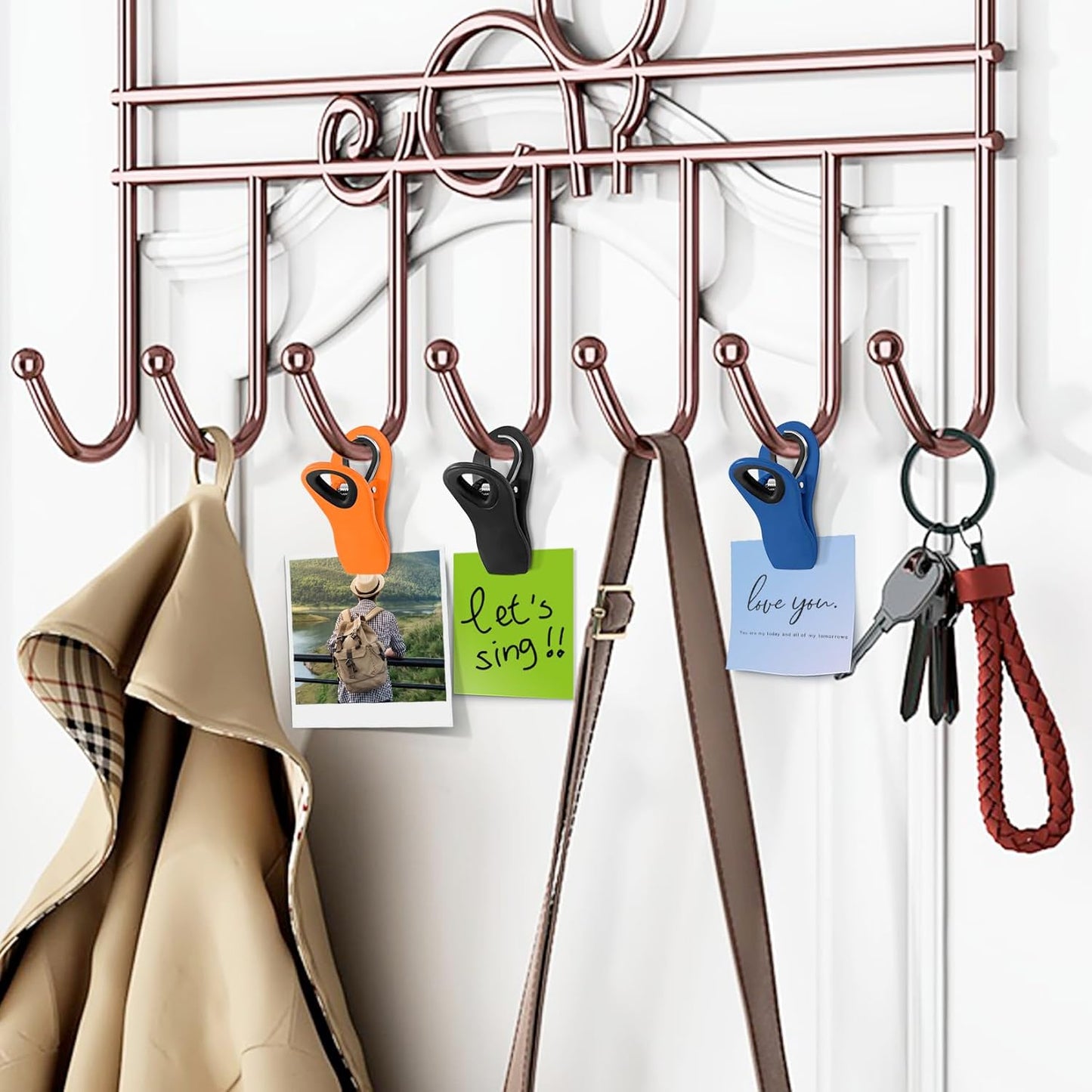 12 Pack Chip Clips, Colorful Magnetic Clip, Plastic Bag Clips with Airtight Seal Grip for Bread, Food Bags, Garden Plants, Snack Bags and Kitchen Organization