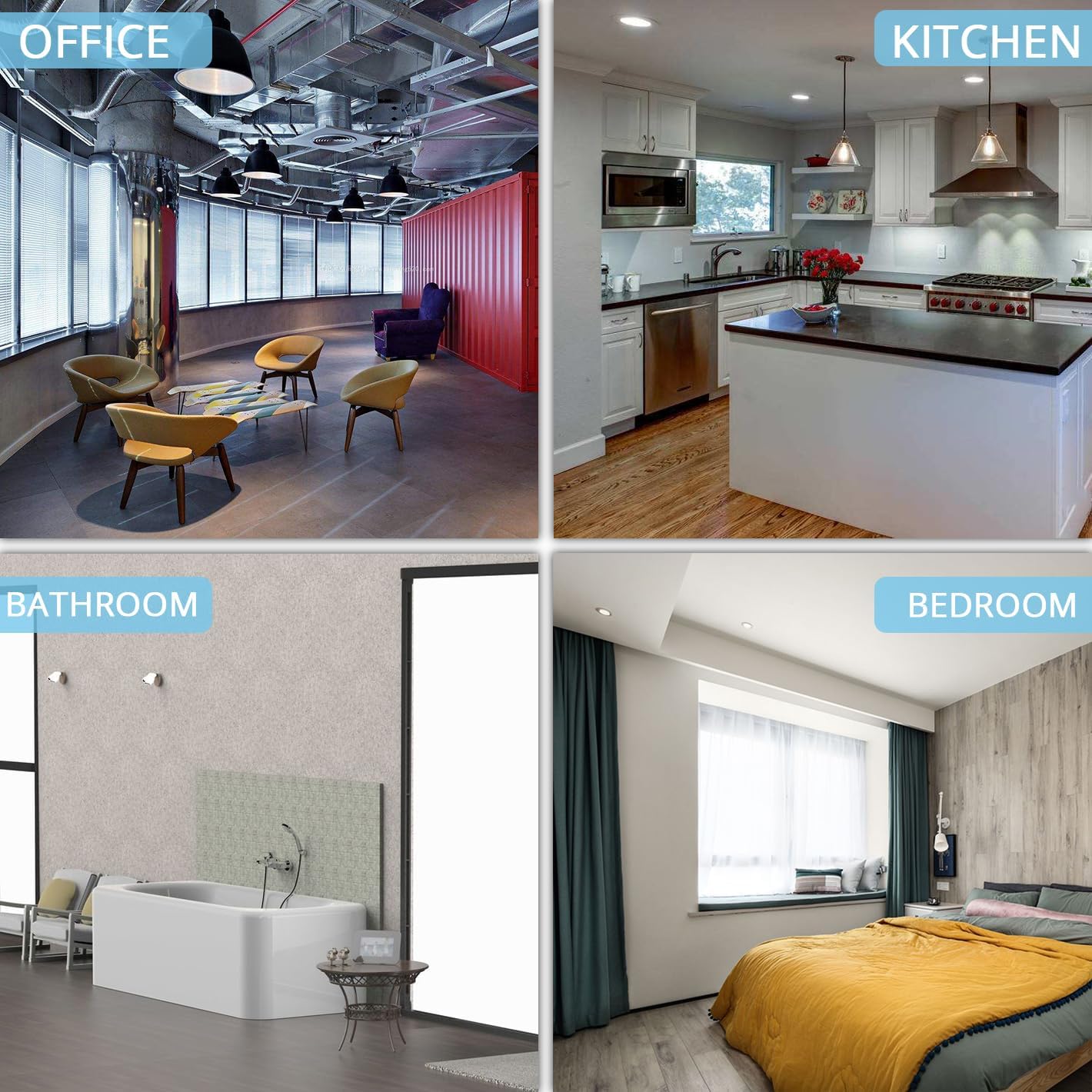 2 Gallon Small Plastic Trash Bags, 7.5 Liters Clear Wastebasket Liners Garbage Bags for Home, Office, Bathroom, 100 Counts