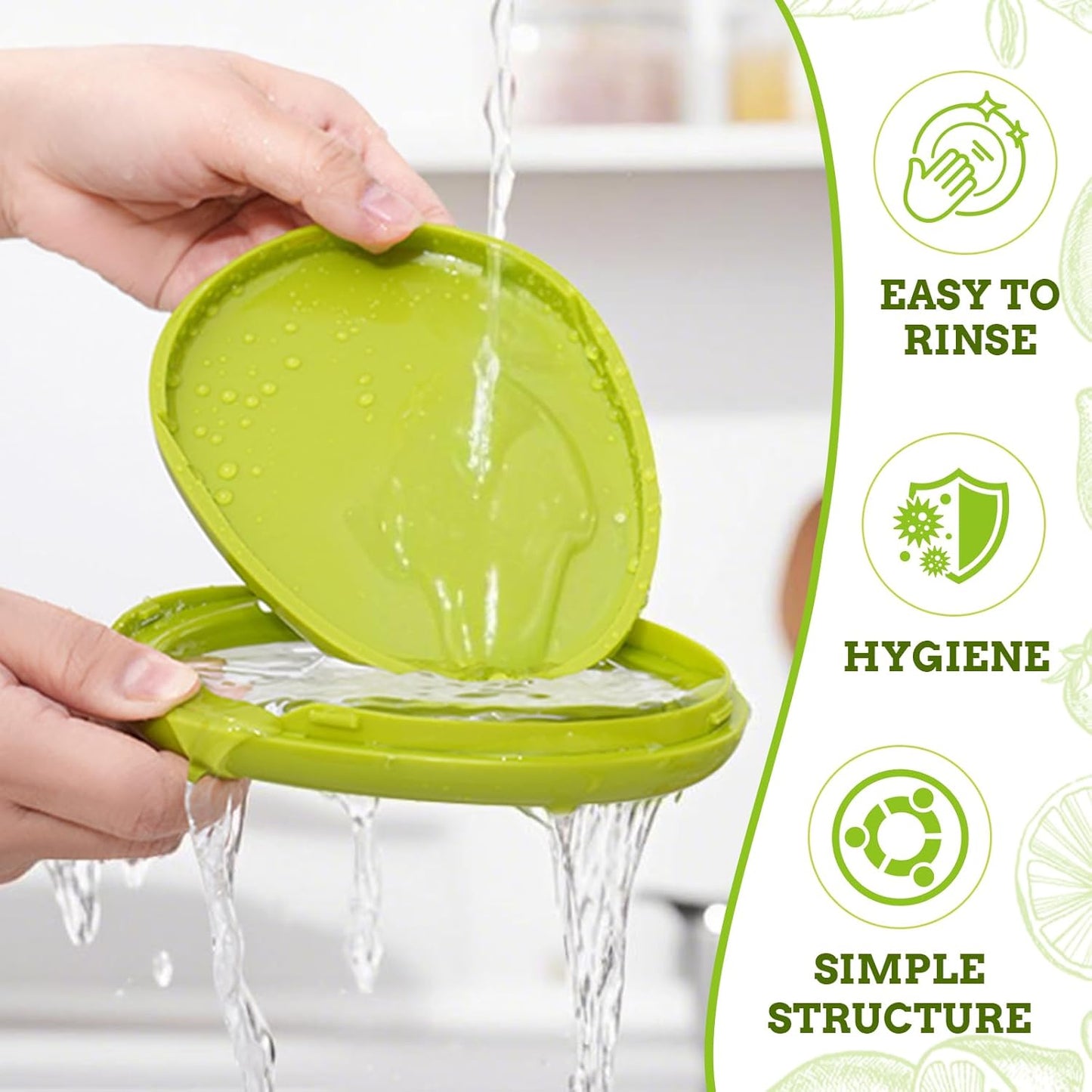 Set of 4 Saver and Tomato Holder - Reusable Storage Containers for Fridge - Fridge Organizer Ideal for Garlic, Onions, Lemons, and Potatoes