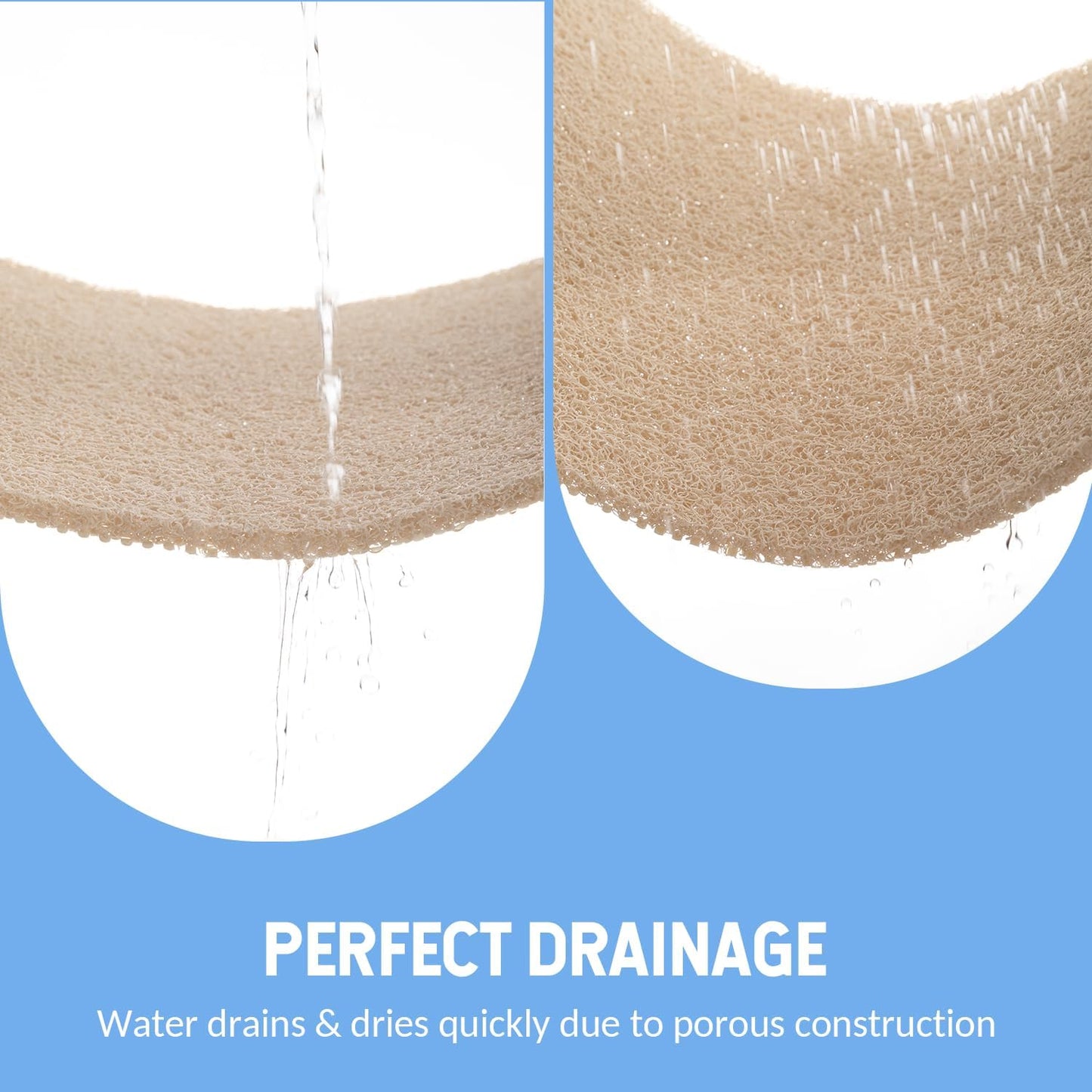 Non Slip Bathtub Mat - Anti Slip Shower Mat, Quick Drying, Foot Scrubber, Anti Slip for Tub, Floor, Bathroom, Home, Kitchen, Hotel (Beige 32'x17')