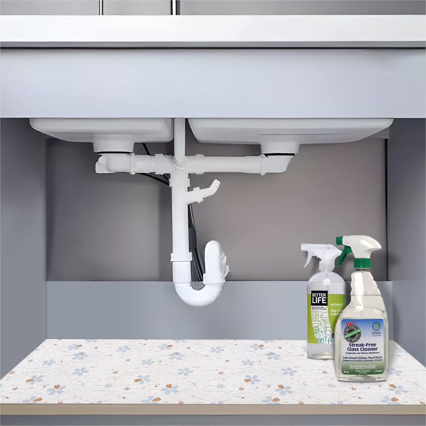 Shelf Liner Non Adhesive, 12 Inch x 10 Feet Cabinet Liners for Pantry Drawer Vanity, Drawer Liners Strong Grip Non Slip Waterproof, Shelf Liners for Kitchen Cabinets