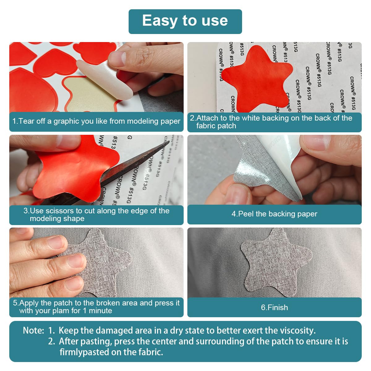 J.CARP 2Pcs Linen Repair Patches, Large Self-Adhesive Fabric Patch for Sofas, Couch, Furniture, Car Seats (8 * 11 inches-2PCS Floral Gray)