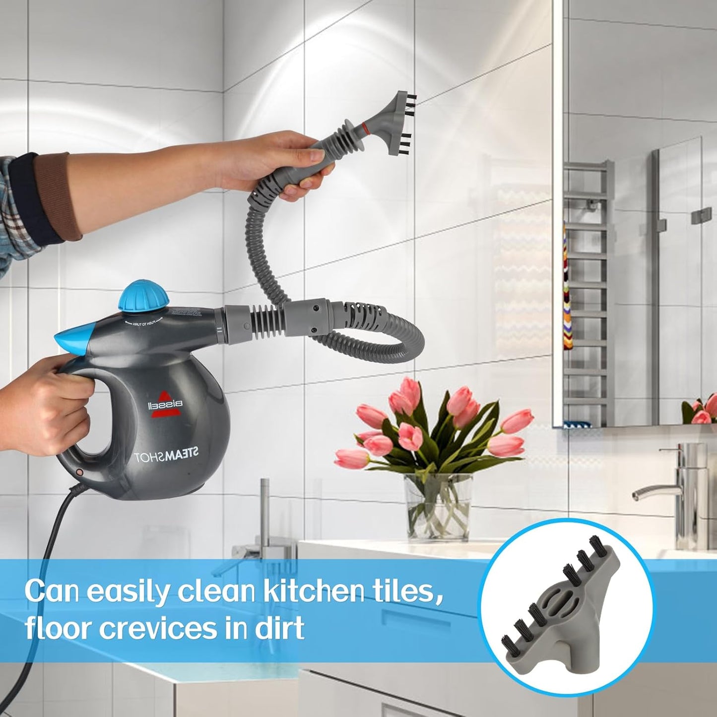 39N7A 32.8in Steam Extension Hose Replacement Parts Compatible with Bissell SteamShot Hard Surface steam Cleaner 39N7A 39N7V 39N7H 39N71 39N72 39N73 39N78 39N7M 39N7N 2994B Cleaning steam Accessories