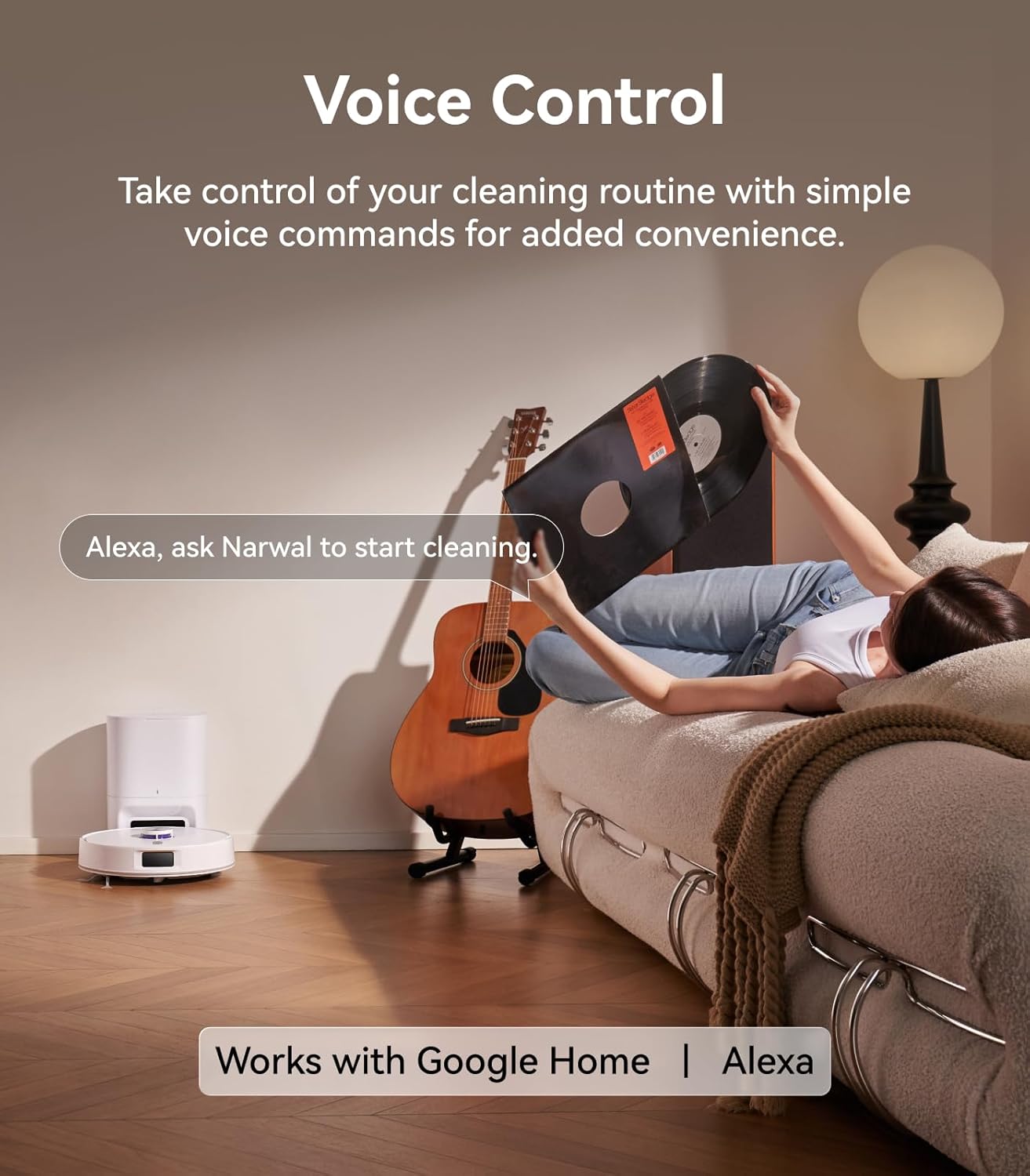 NARWAL Freo S Robot Vacuum and Mop Combo, 8000Pa Suction, 180 Days Hands Free, Self-Emptying Base, LDS Navigation, Obstacle Avoidance, Robot Vacuum Cleaner for Pet Hair & Hard Floors