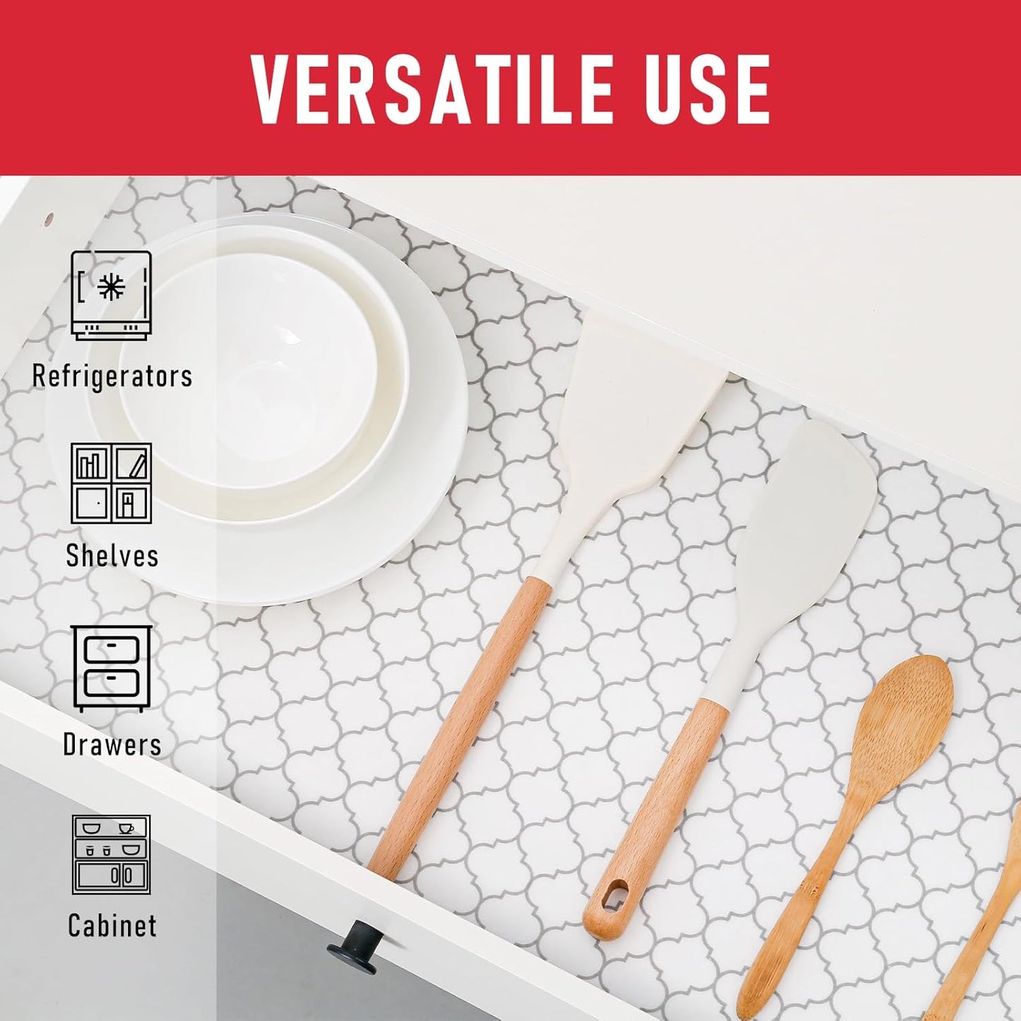 Cooyes 2 in 1 Refrigerator Liners & Fresh mats for Fridge Drawer and Glass Shelves, Absorbent Cloth Fridge Organizer Bin Mats Washable, Shelf Liner for Kitchen Cabinets Non Adhesive