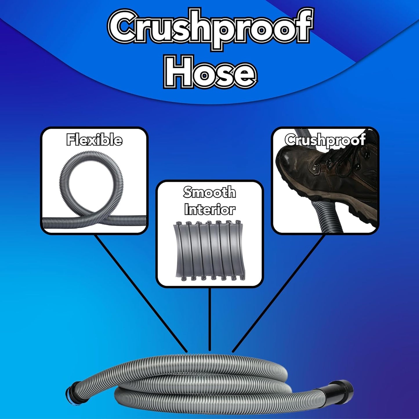 Cen-Tec Systems Quick Click Dust Separator and 16 Ft. Hose for Home and Shop Vacuums with Expanded Multi-Brand Power Tool Adapter Set