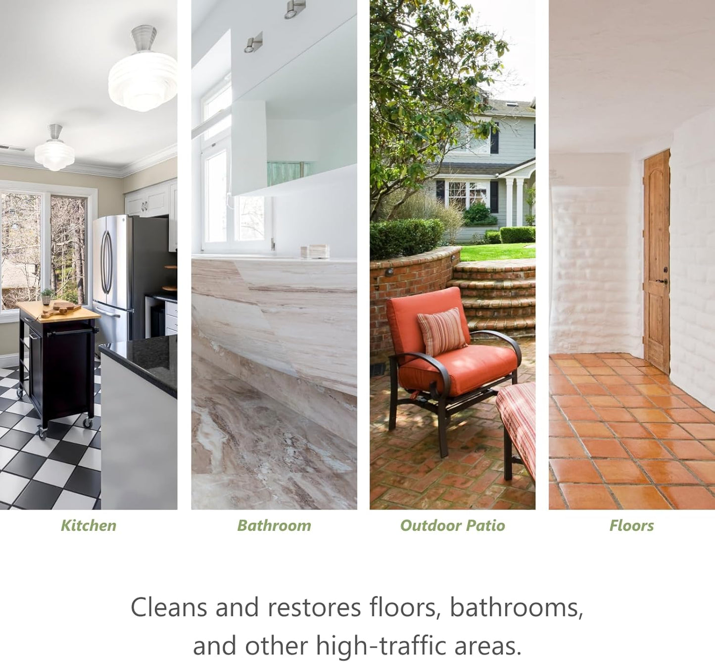 MORE Grout Cleaner for Tile Floors - Acidic Grout Cleaning Solution - Removes Cement-Based Grout Haze, Efflorescence and Mineral Deposits - Quart 32oz