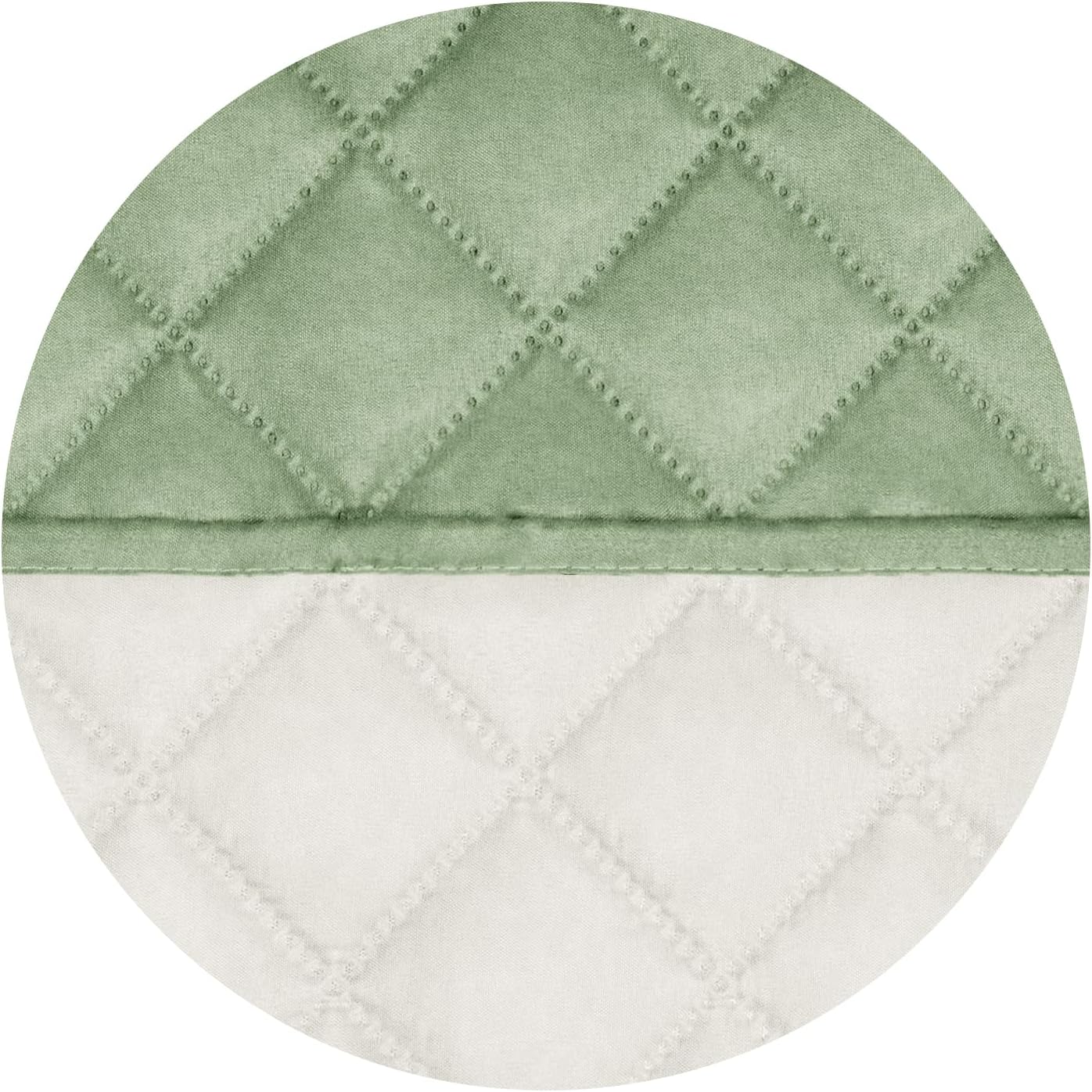 PureFit Reversible Quilted Sofa Cover, Water Resistant Slipcover Furniture Protector, Washable Couch Cover with Non Slip and Elastic Straps for Kids, Dogs, Pets (Chair, Sage Green/Ivory)