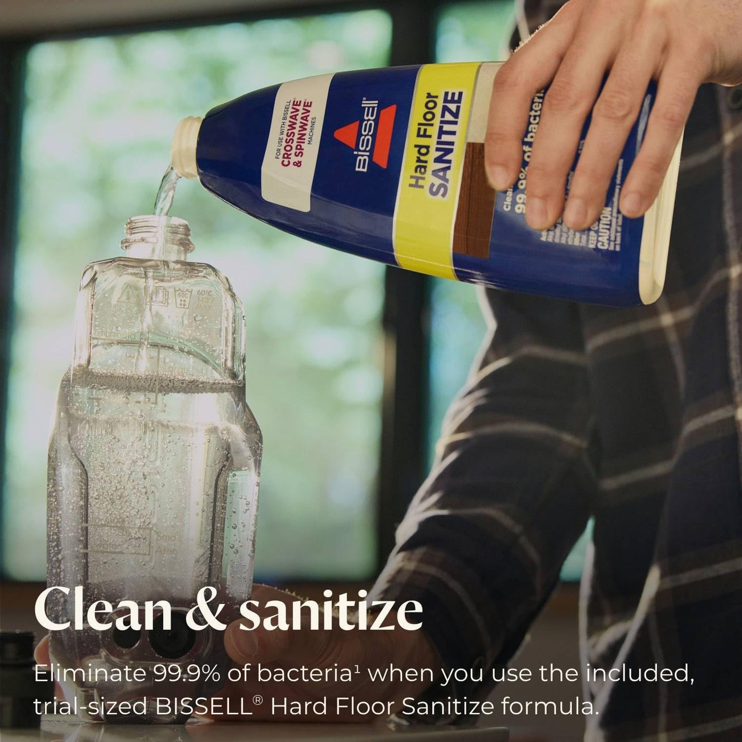 BISSELL® CrossWave® HydroSteam™ Wet Dry Vac, Multi-Purpose Vacuum, Wash, and Steam, Sanitize Formula Included, 35151