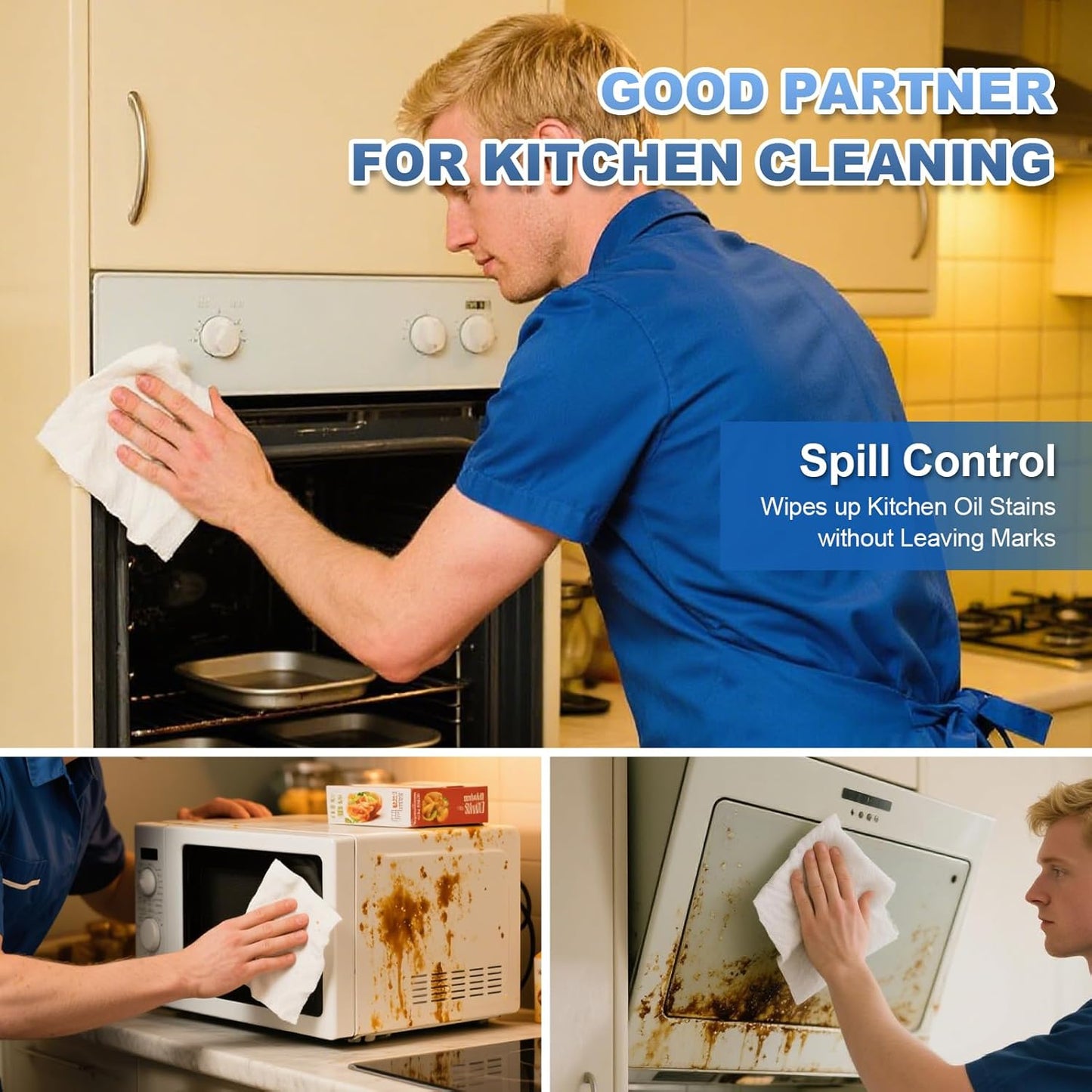 Cleanroom Wipes 9"x9" (300 Pcs, Cellulose/Polyester Blend, Grade A, 68GSM) Lint Free Wipes for Laboratory, Electronics, Pharmaceutical,Printing,Automotives and Semiconductor Industries