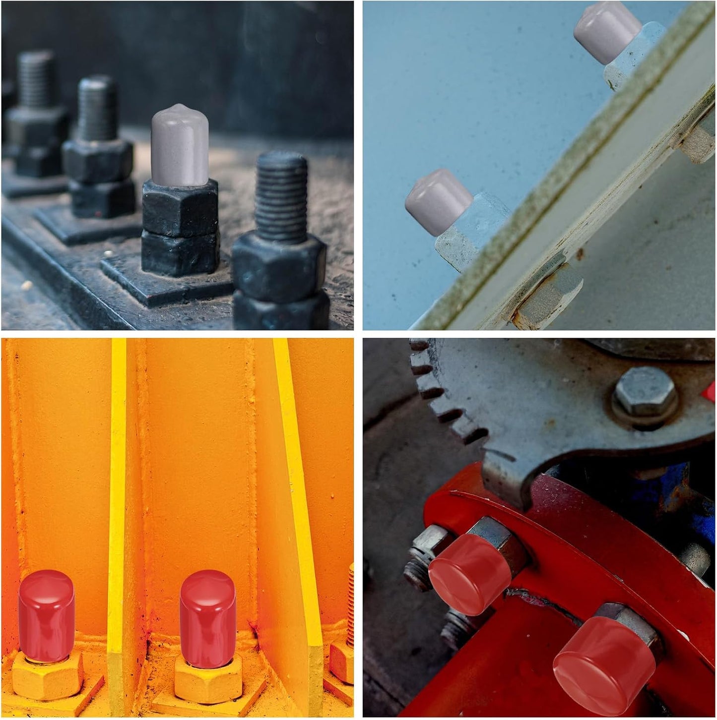 uxcell 20pcs Rubber End Caps 47mm(1 7/8") ID Vinyl PVC Round Tube Bolt Cap Cover Screw Thread Protectors Dark Green