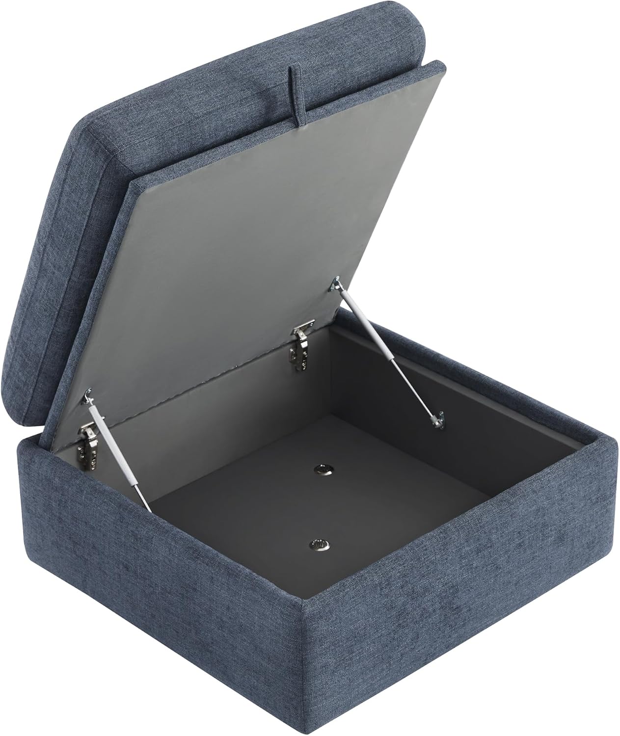 CHITA Modular Sectional Sofa, FSC Certified L Shaped Couch with Reversible Chaise, Modular Sectional Couch for Samll Space,78 Inch Width, 3 Seat Modular Sofa with Storage Ottoman, Blue