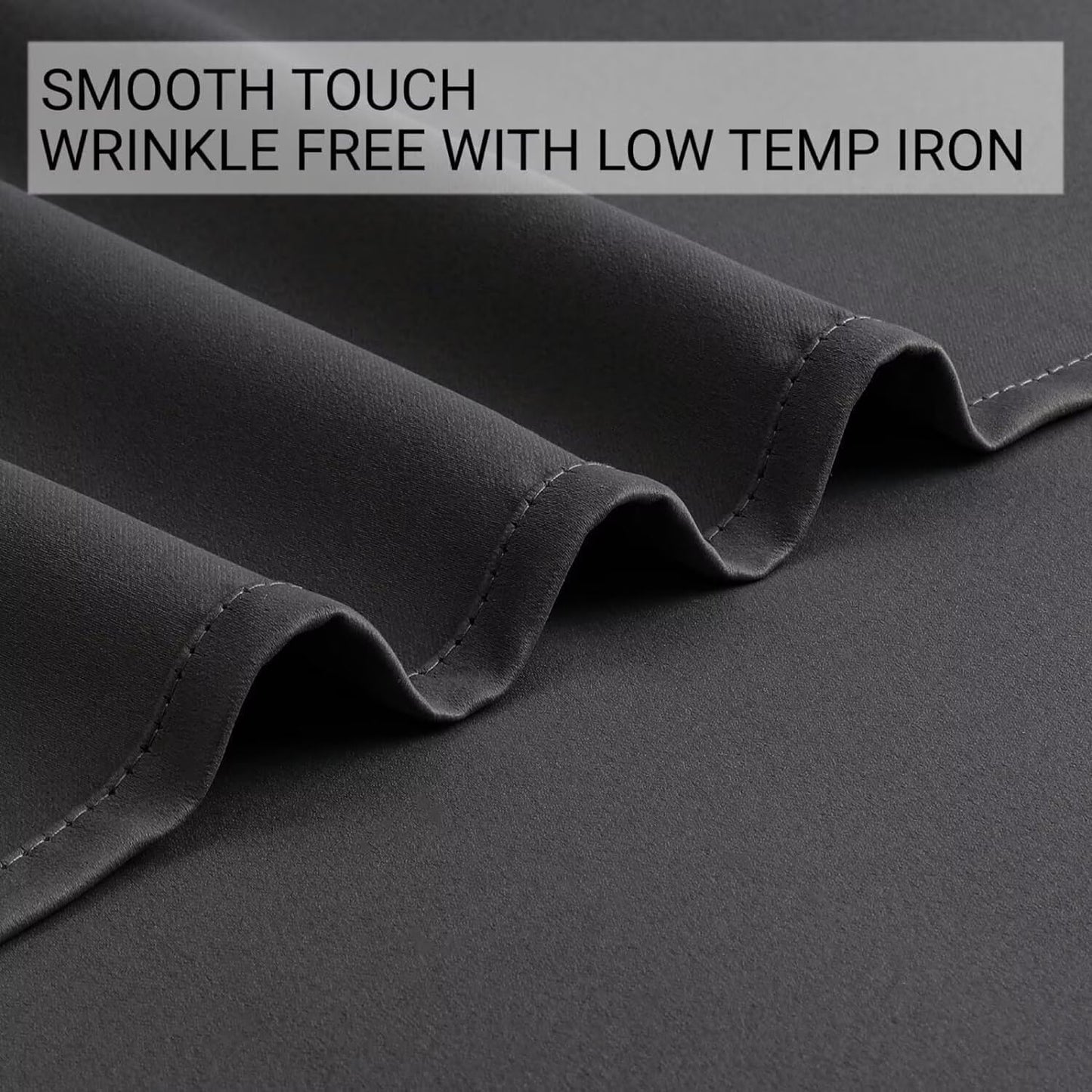 Joydeco Custom Size Door Curtains, Closet and Bedroom Doorway Curtains (Grey)