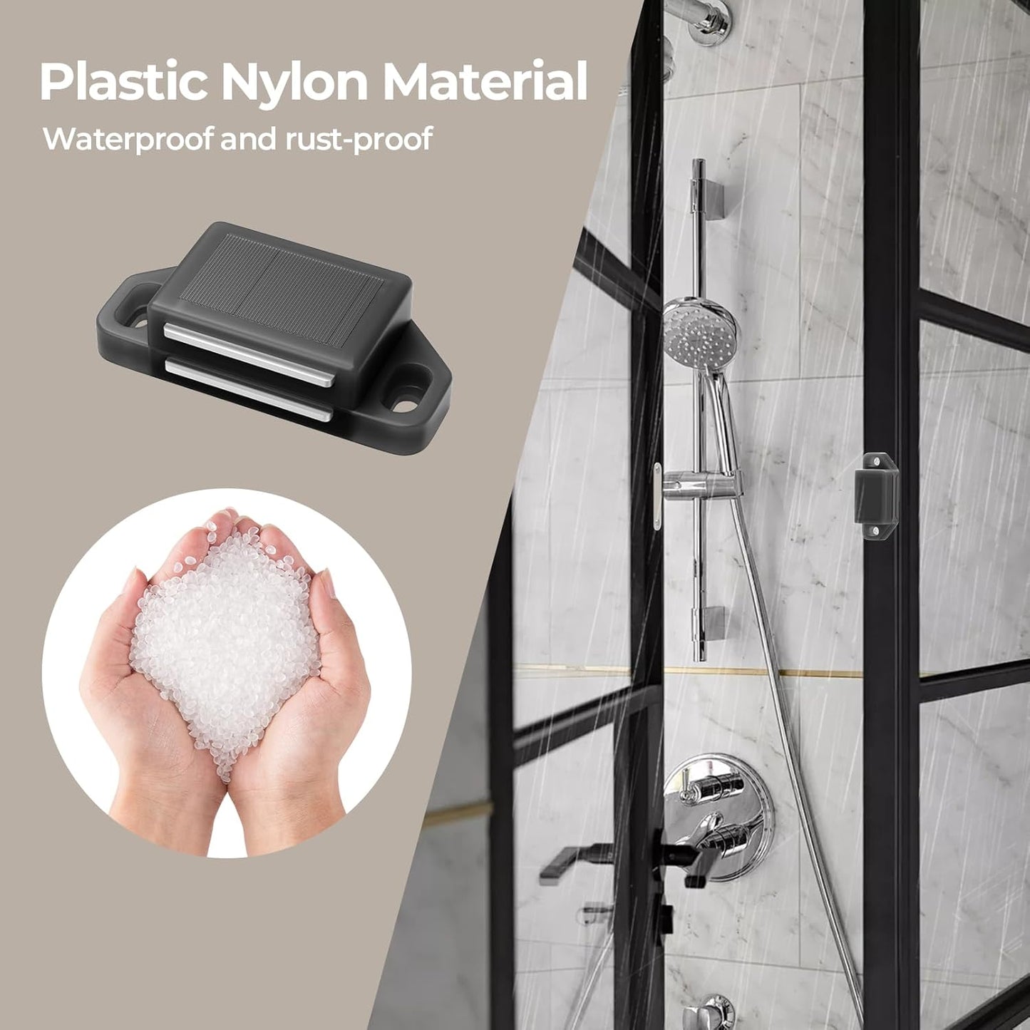 Cabinet Magnetic Catch Door Latch 30LB for Kitchen Drawer Magnets to Stay Closed Magnetic Catch Closet for Drawer(Black 6 Pack)