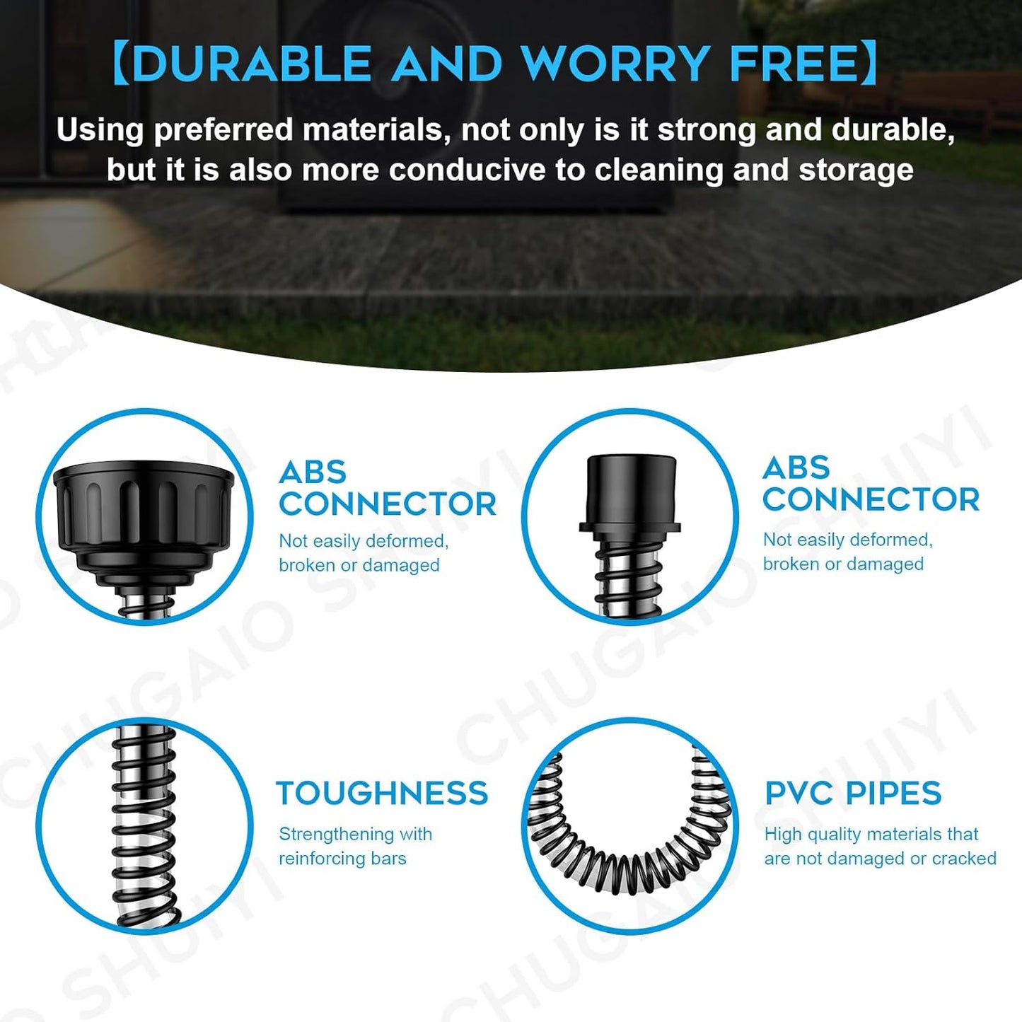 AC Drain Line Cleaner;AC Drain Line Cleaner Adapter Evacuates & Unclog AC Drain Line - HVAC to PVC AC Drain Line Cleaner Tool - Universal Fit AC Drain Line Unclogger - AC Drain Line Cleaning Tool