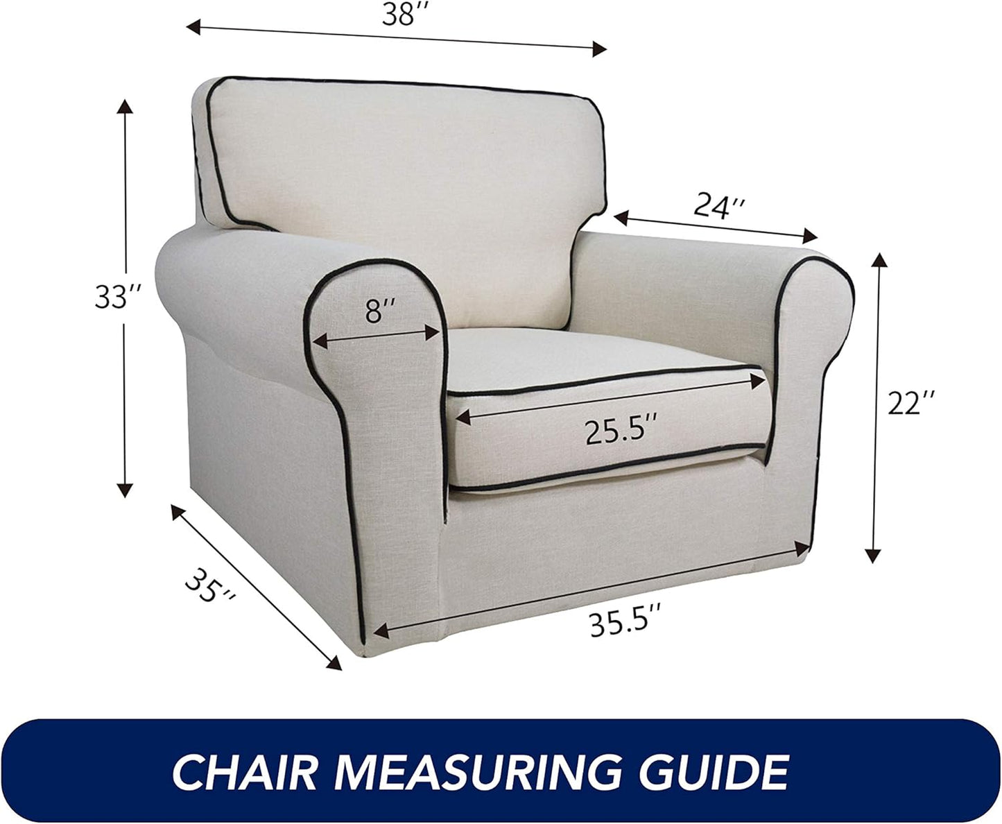 PureFit Reversible Quilted Sofa Cover, Water Resistant Slipcover Furniture Protector, Washable Couch Cover with Non Slip and Elastic Straps for Kids, Dogs, Pets (Chair, Greyish Green/Beige)