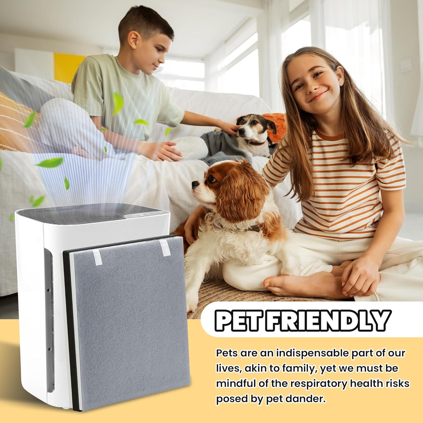 Vital 100 Replacement Filter for LEVOIT Air Purifier, 3-in-1 Pre, H13 High-Efficiency Activated Carbon Filtration System, Replace Part # Vital 100-RF, Pack of 1, By Improvedhand