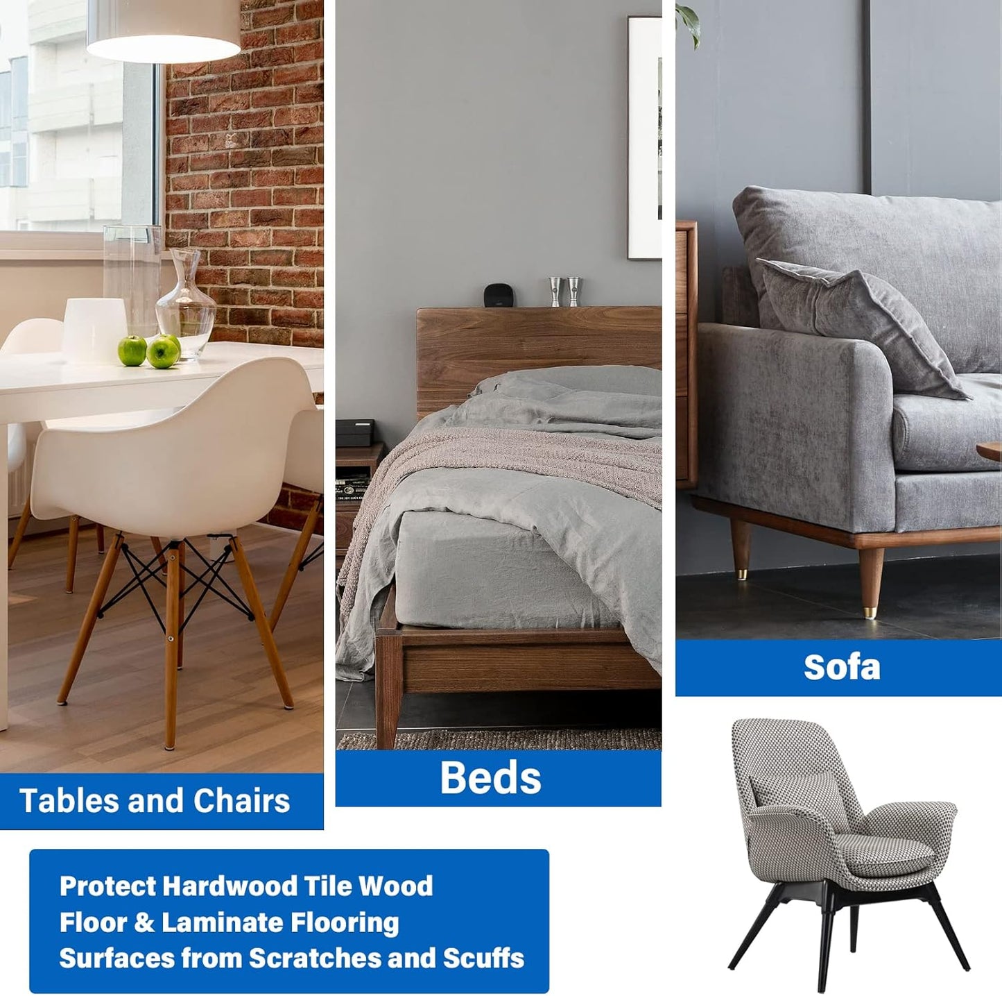 Furniture Sliders, 12pcs 3 inch Square Furniture Moving Kits Carpet Sliders for Moving Furniture, Heavy Duty Furniture Movers - Protect The Carpet Surface, Easily Move Any Items