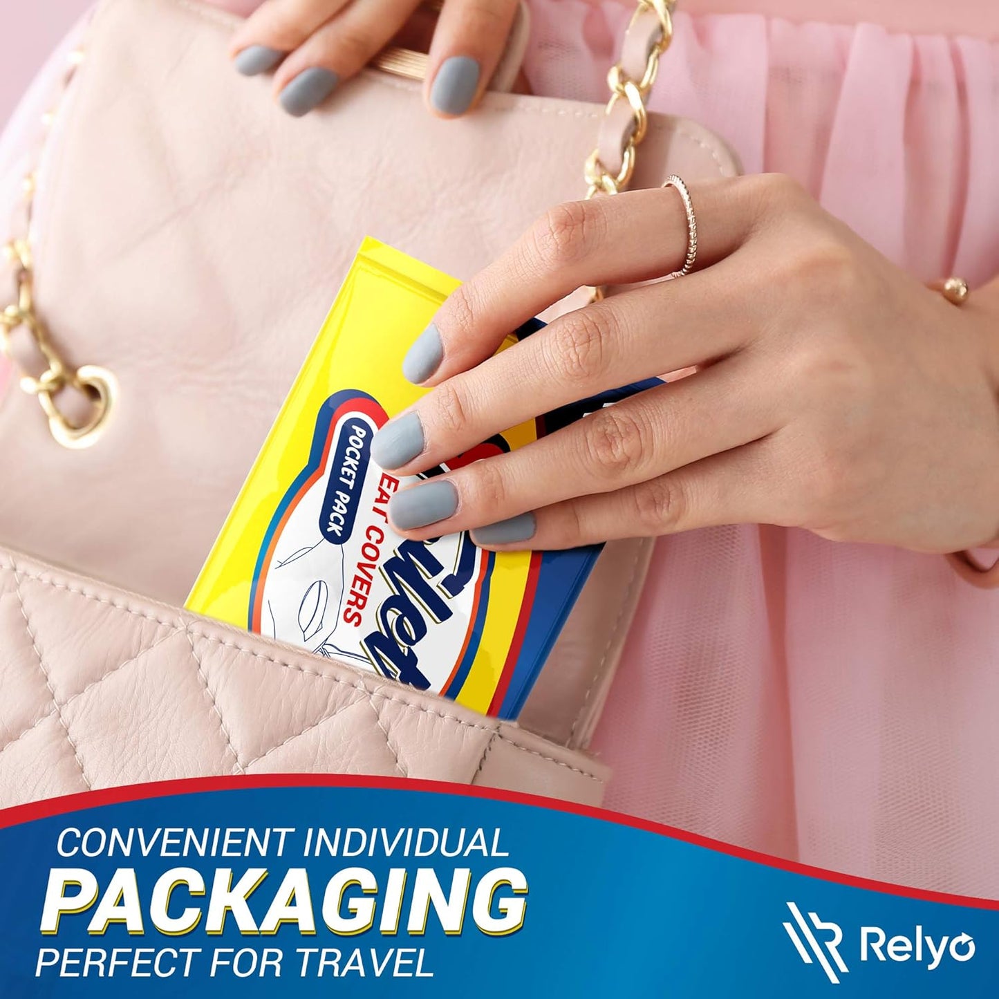 20 Pack XL Disposable Toilet Seat Covers – Waterproof Toilet Cover Sheets with Adhesive Tabs for Adults, Kids & Toddlers, Travel, Public Restrooms, Airplane, Camping