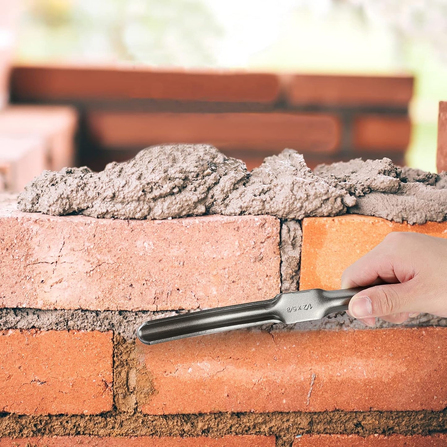 Goldblatt 4 Pieces Tile Grout Masonry Mortar Bag Set, Includes 3 Pieces Tear Puncture Resistant Grout Bag & 1 Piece Brick Jointer for Tile Installation Work