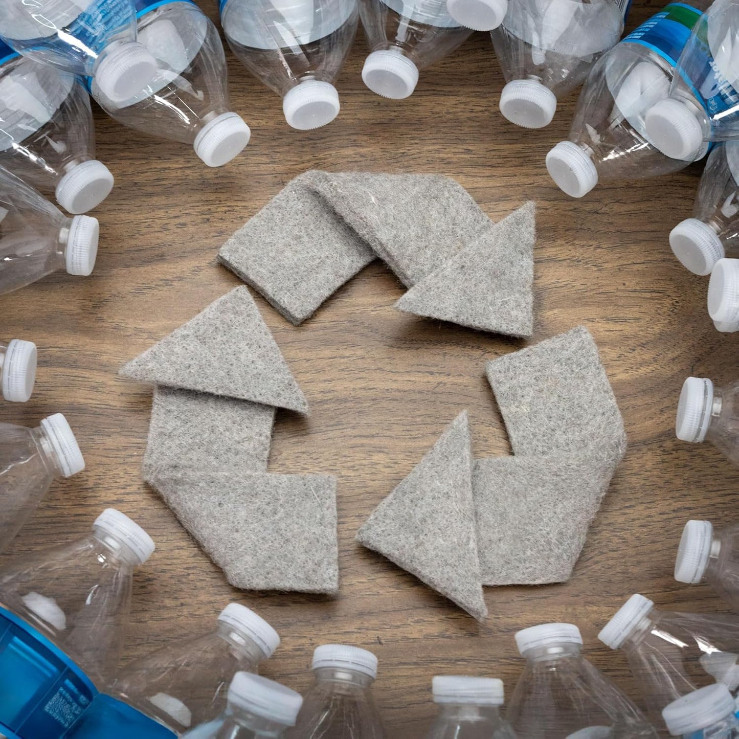 RUGPADUSA - Eco-Plush - 8' Round - 1/4" Thick - 100% Felt - Premium Cushioned Rug Pad - Available in 3 Thicknesses, Many Custom Sizes