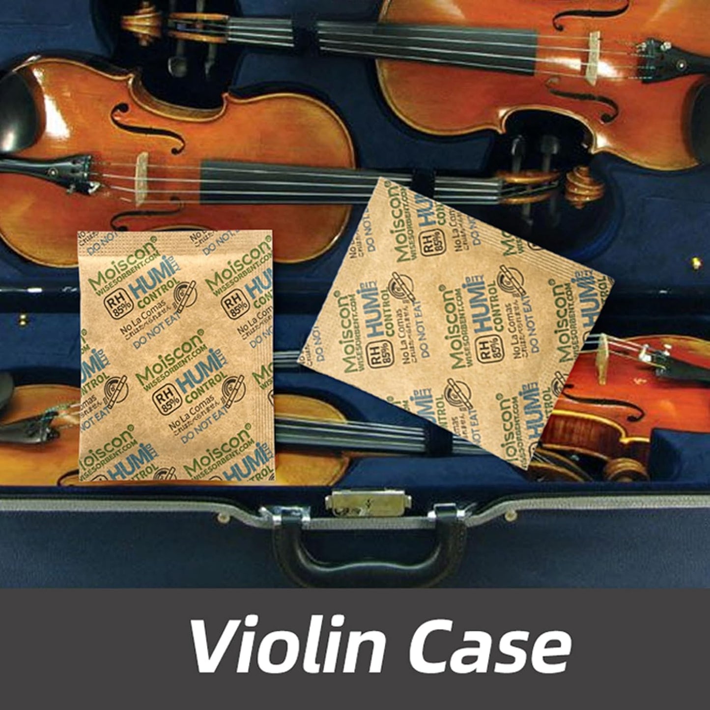 85% RH 15 Pack 8 Gram Two-Way Humidity Control Packs for Wooden Musical Instruments, Size 8 Moisture Control Packets for Bagpipe Reeds, Saxophone Reeds Individually Wrapped