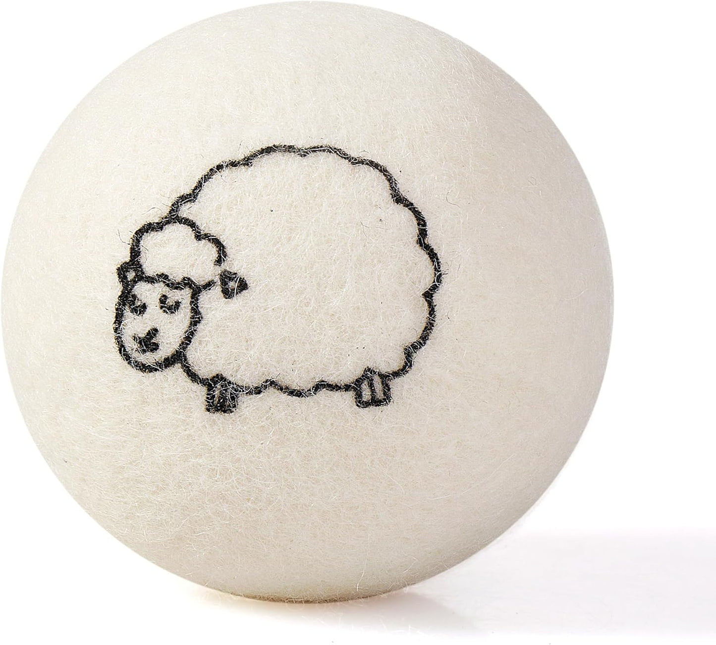 Hanamura 6 XXL Wool Dryer Balls - TÜV Tested 100% New Zealand Wool Balls for Dryer - Energy Saving & Baby-Safe Reusable Dryer Balls for Laundry - Non-Toxic Fabric Softener for WAD Free Laundry