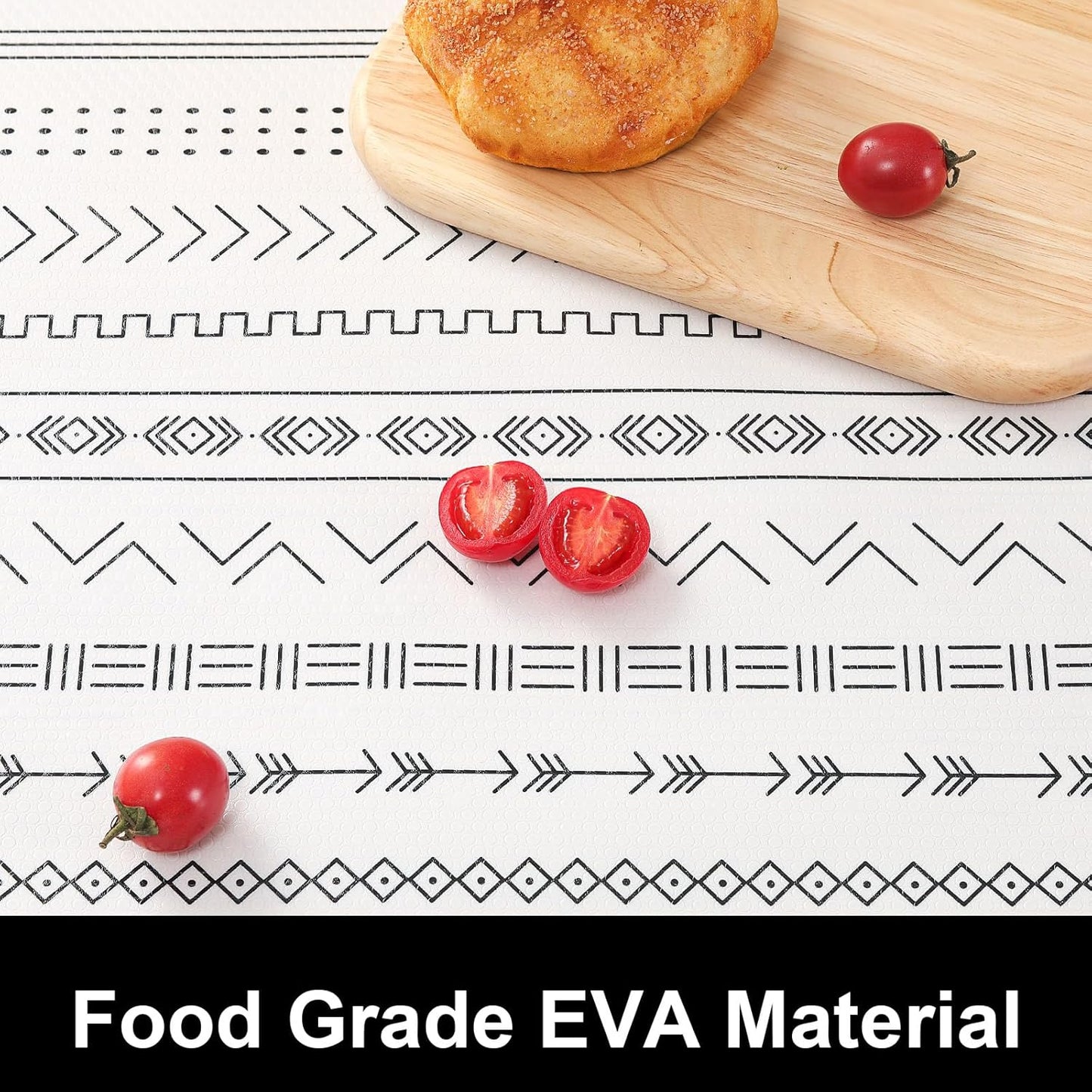 Cooyes Drawer Liner Shelf Liners for Kitchen Cabinets Refrigerator Liners Waterproof & Oil-Proof Kitchen Cupboard Liner Drawer Mats EVA Material Non Adhesive Fridge Liner for Shelves