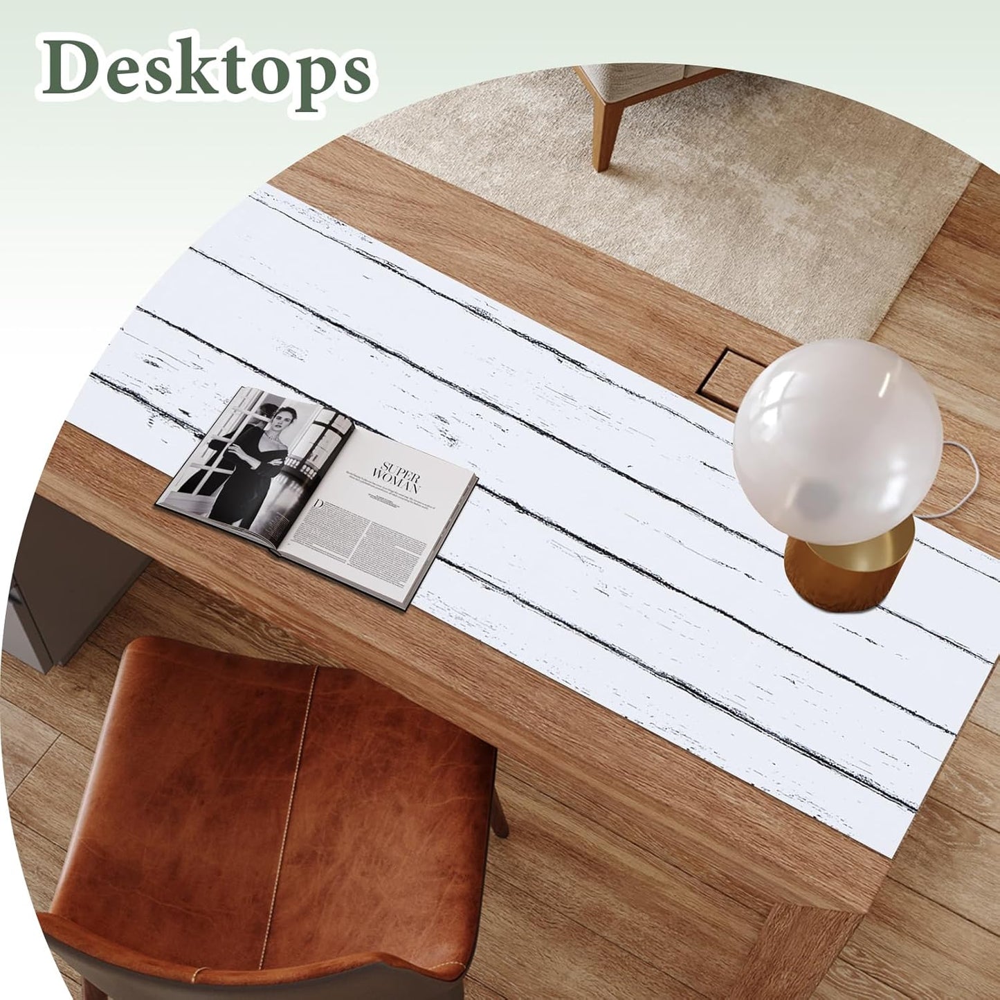 Shelf Liner for Kitchen Cabinets Non Adhesive Drawer Liner 17in x 20FT White Grain Non-Slip Thickened Shelf Liner Paper Strong Easy to Clean for Tool Box Refrigerator with Knife and Tape Measure