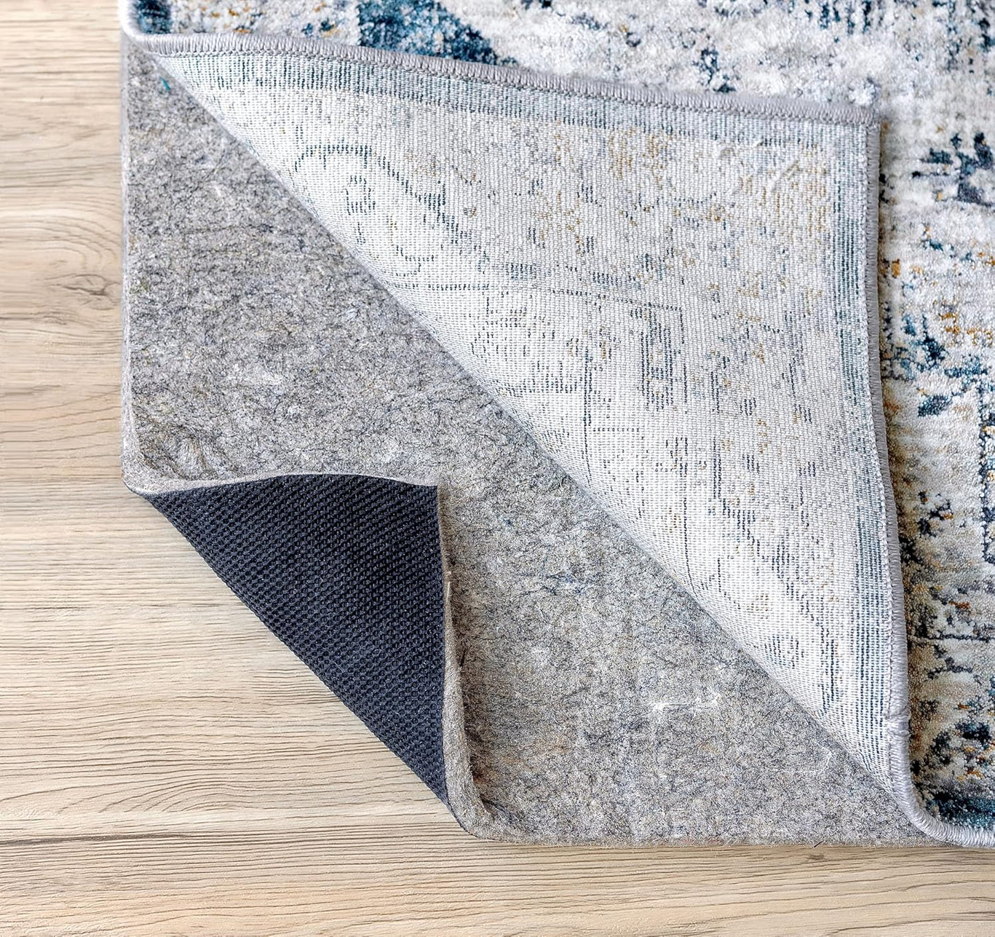 RUGPADUSA - Dual Surface - 9'x13' - 3/8" Thick - Felt + Rubber - Enhanced Non-Slip Rug Pad - Adds Comfort and Protection - for Hard Surface Floors