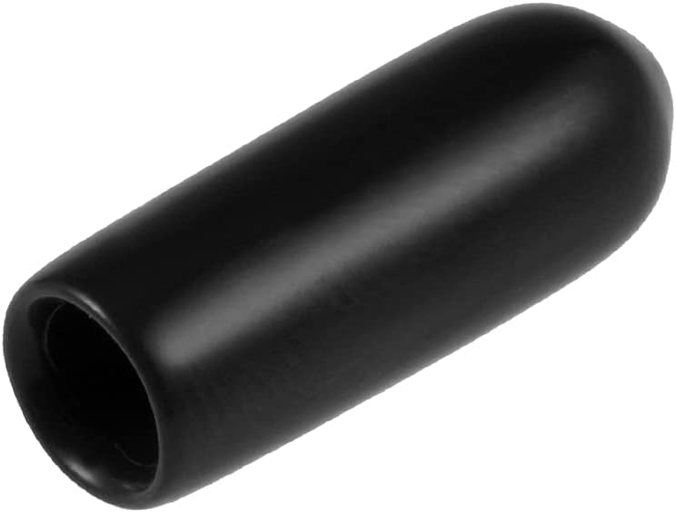 uxcell 20pcs Rubber End Caps 3.5mm ID Vinyl Round Tube Bolt Cap Cover Thread Protectors Black