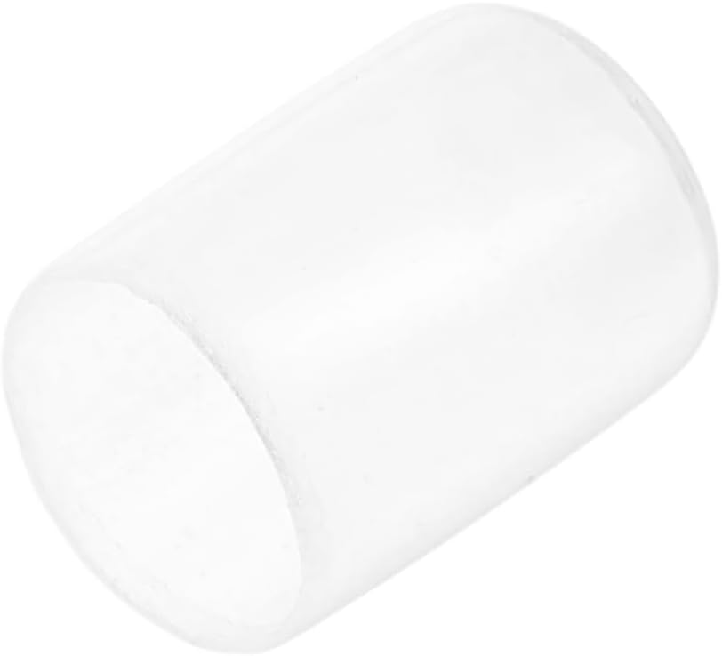 uxcell 20pcs Rubber End Caps Protective Caps 13mm ID Vinyl PVC Round Tube Bolt Cap Cover Screw Thread Protectors, Clear