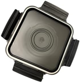 House Naturals 4 Gallon Square Food Grade Bucket Pail with Plastic Handles and Lid (Pack of 3) Made in USA containers (Black)