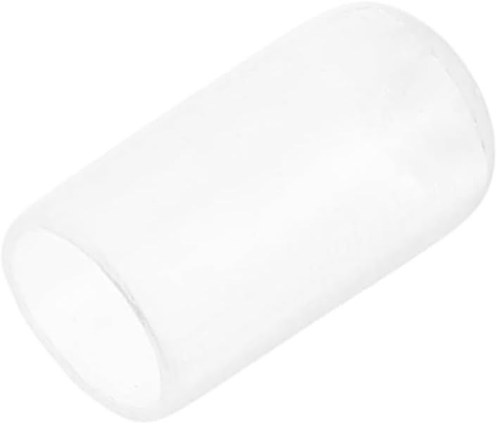 uxcell 20pcs Rubber End Caps Protective Caps 7.5mm ID Vinyl PVC Round Tube Bolt Cap Cover Screw Thread Protectors, Clear