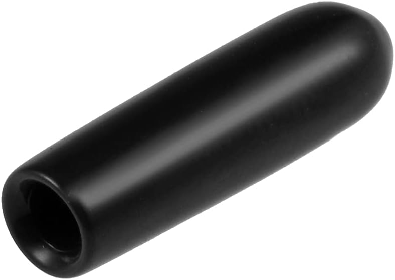 uxcell 20pcs Rubber End Caps 2.5mm ID Vinyl Round Tube Bolt Cap Cover Thread Protectors Black
