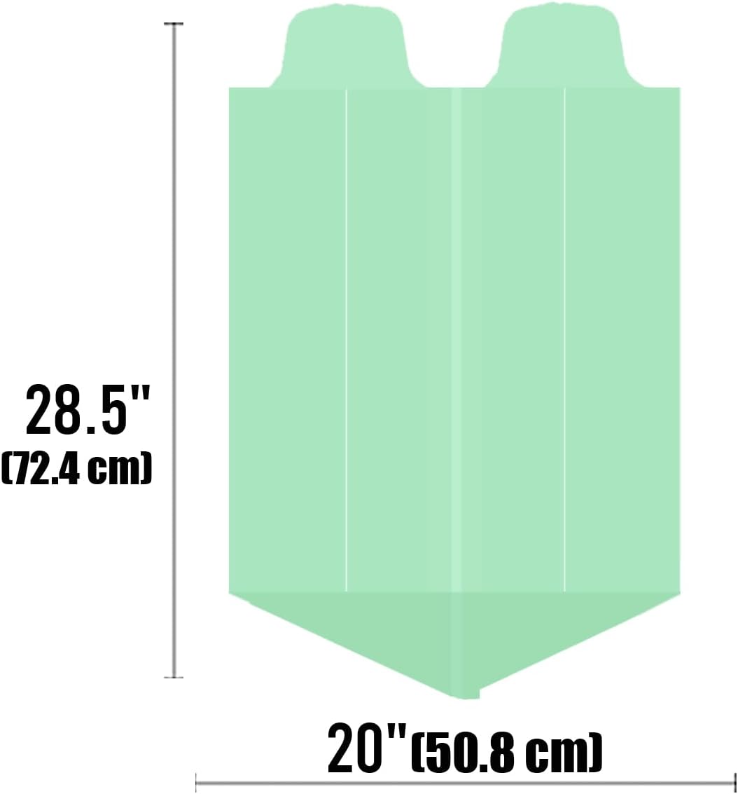 4-6 Gallon Flap Tie Compostable Trash Bags, 76 Count, Kitchen Compost Bags, Sturdy Biodegradable Garbage for Food Scrap Waste, ASTM D6400, US BPI Certified