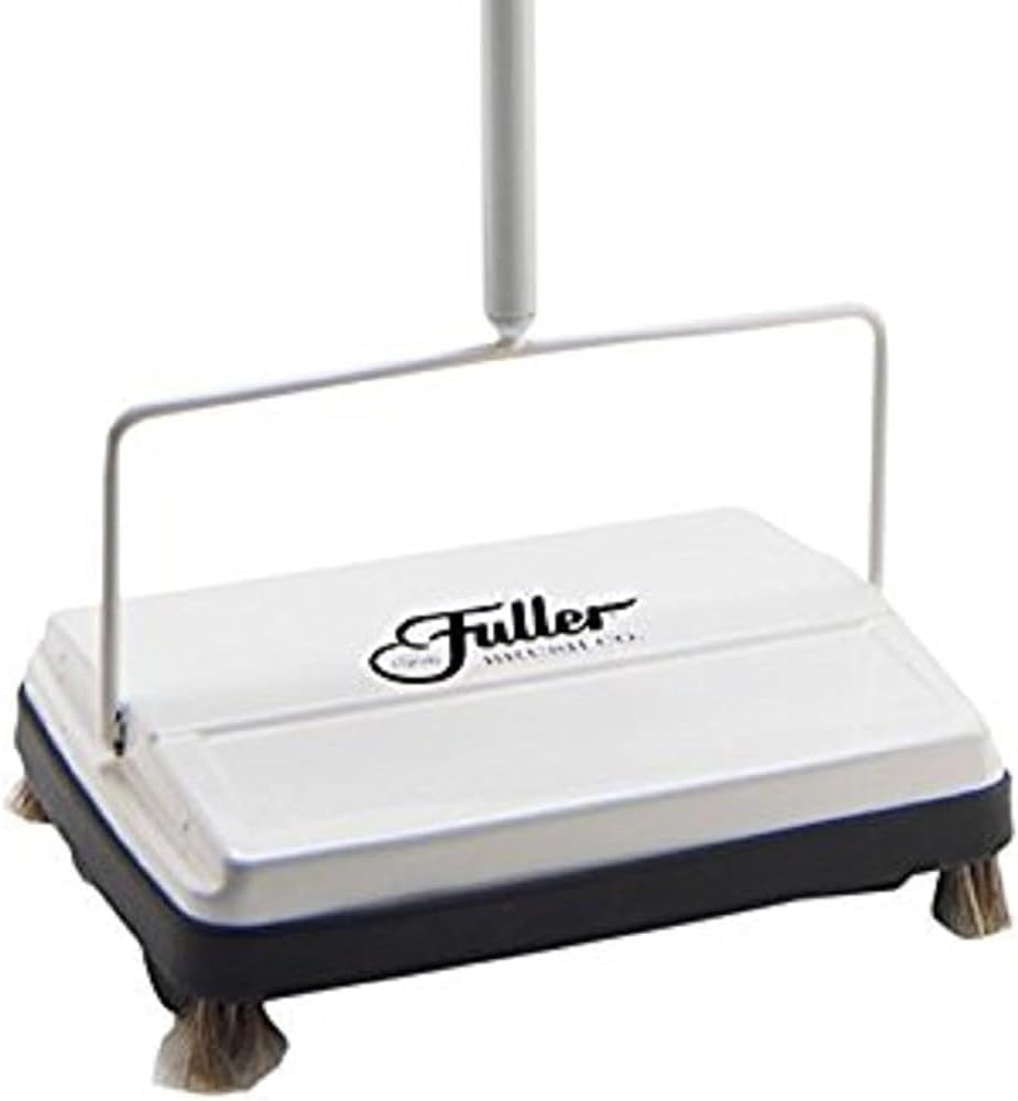Fuller Brush 17028 Electrostatic Carpet & Floor Sweeper - 9" Cleaning Path - Lightweight - Ideal for Crumby Messes - Works On Carpets & Hard Floor Surfaces - White