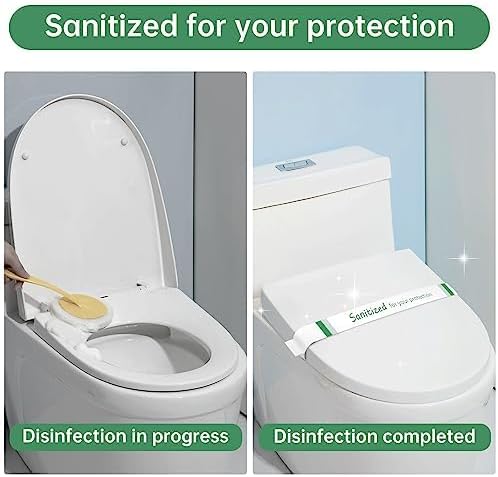 Germiwipe Printed Toilet Seat Bands,Toilet Strips,Hotel Essentials Paper Toilet Seat band for Hotels Motels Hospitals (Case of 2000)