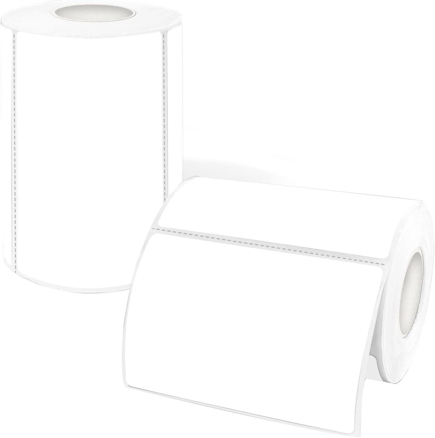 2×3 Inch White Removable Thermal Labels,Waterproof Thermal Label (300 Sheets per Roll,2 Rolls)
