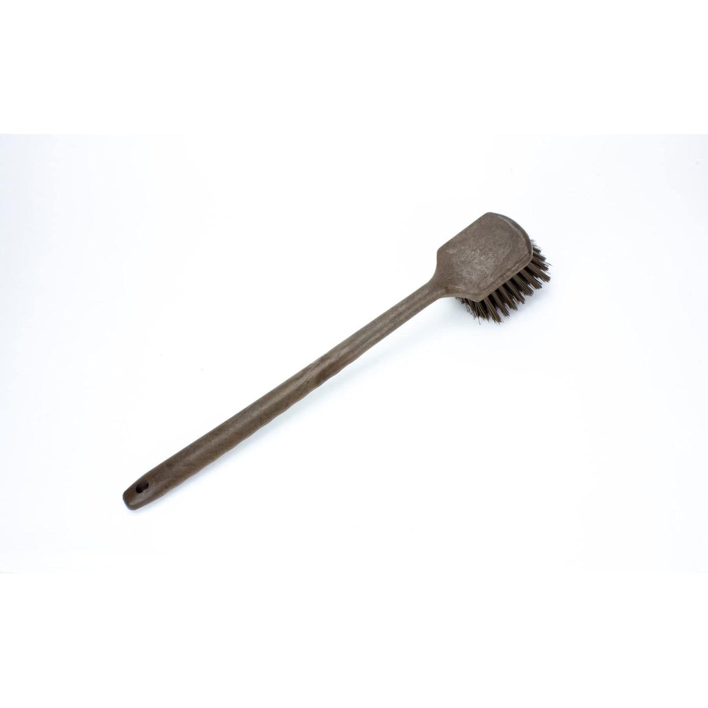 SPARTA 40501EC01 Plastic Large Scrub Brush, Kitchen Brush, Utility Brush With Long Handle For Cleaning, 20 Inches, Brown