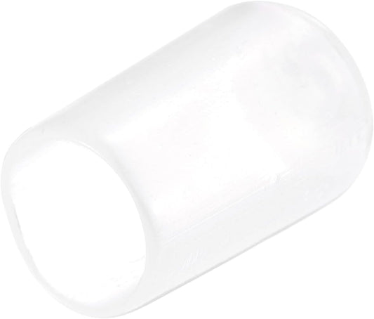 uxcell 20pcs Rubber End Caps 9mm ID Vinyl PVC Round Tube Bolt Cap Cover Screw Thread Protectors Clear